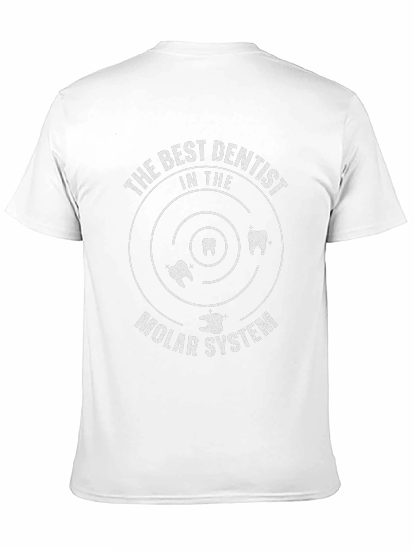 Black Dentist Humor T-Shirt - Molar System view 11