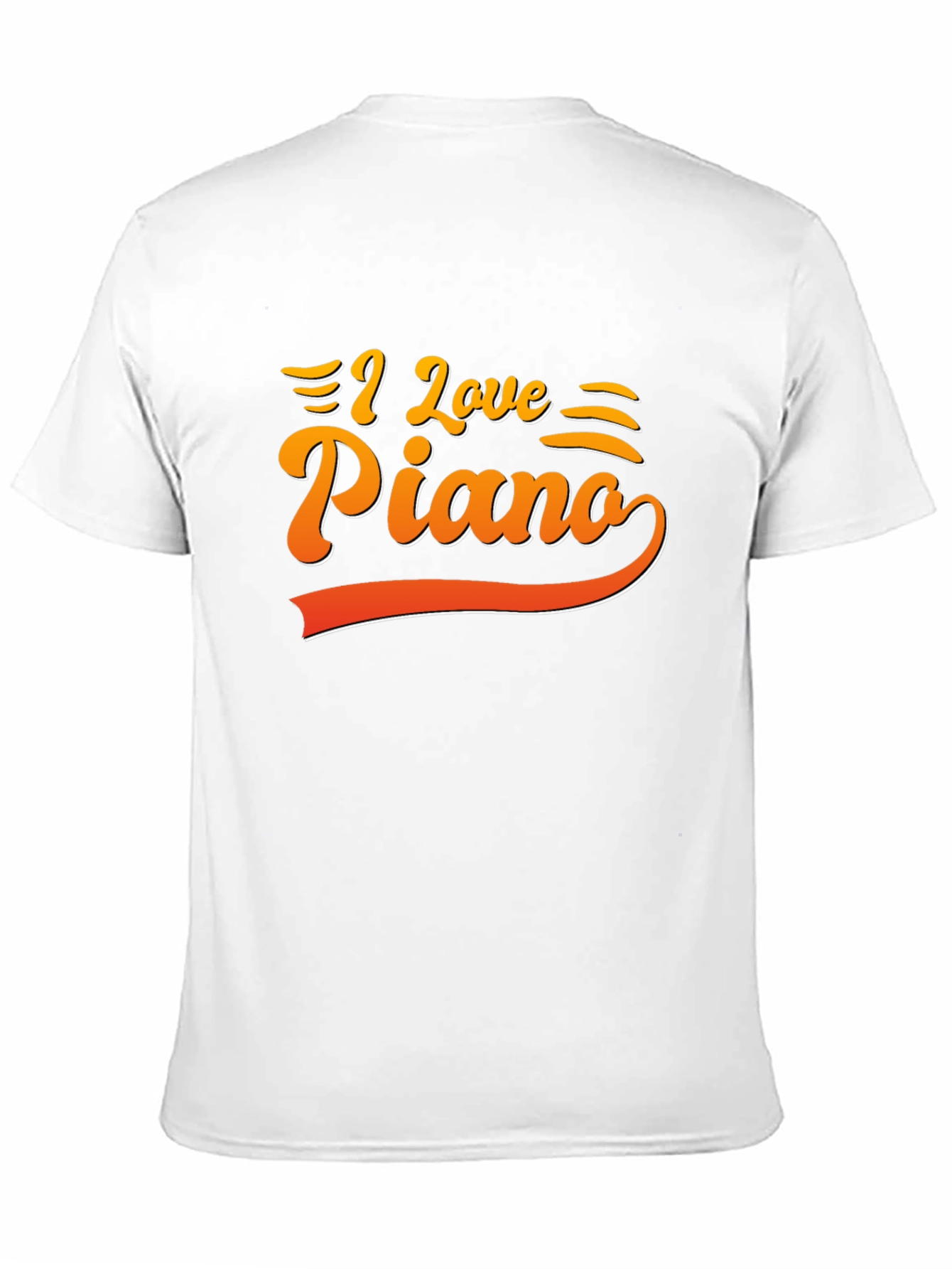 Black I Love Piano Graphic Tee - Music Lover's T-Shirt view 11