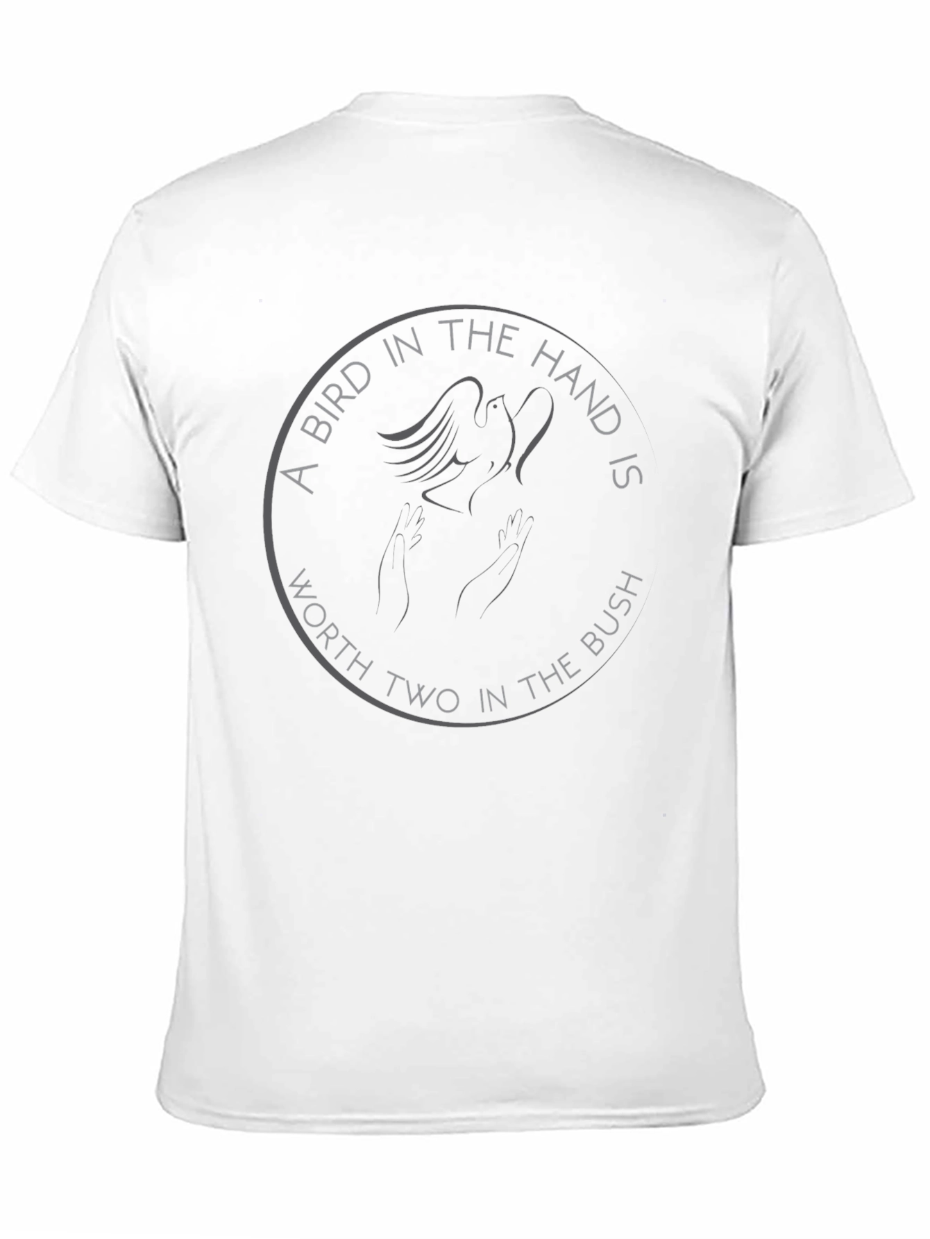 Black A Bird in the Hand T-Shirt view 11