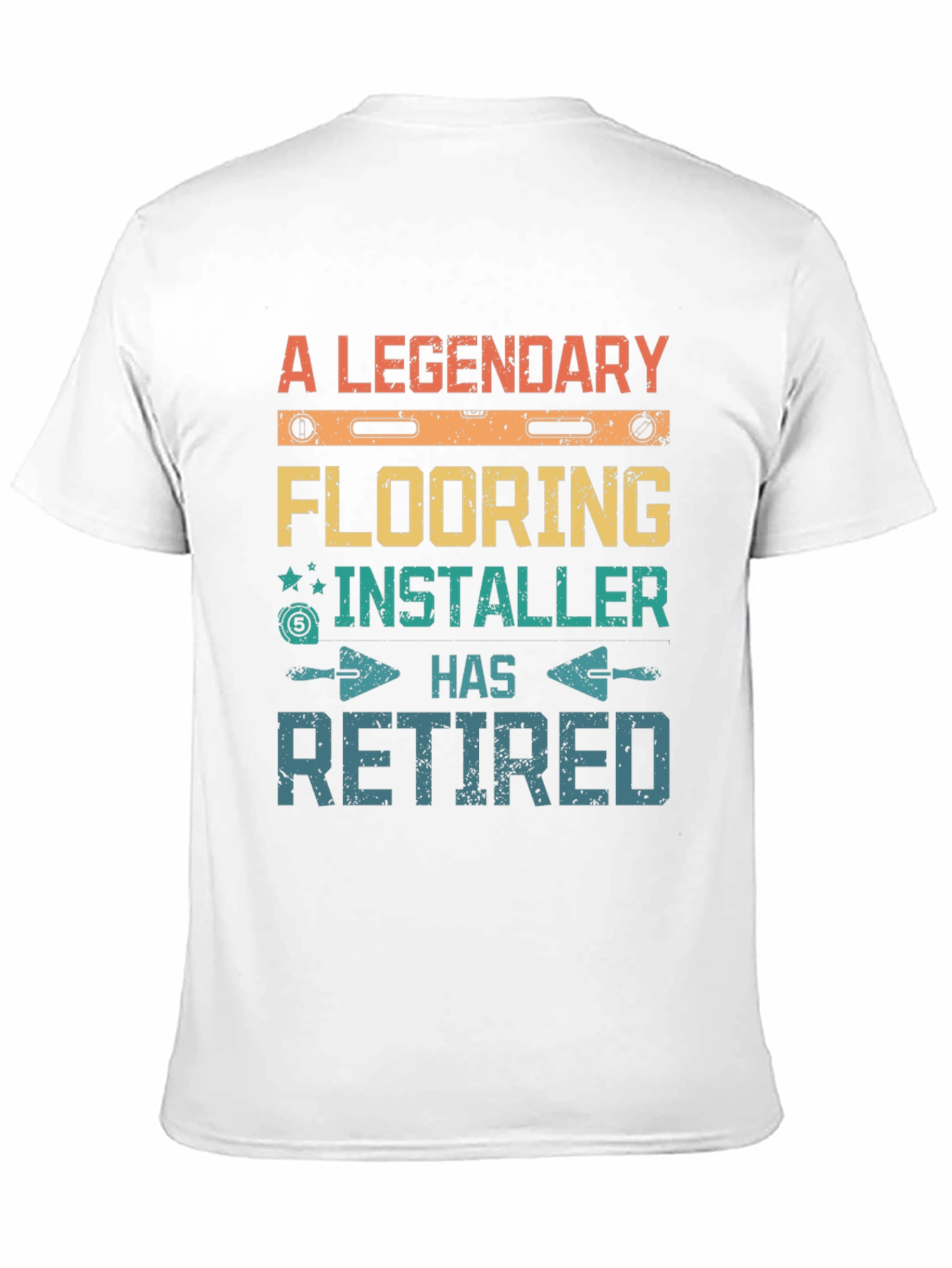 Black Retired Flooring Installer T-Shirt - Legendary view 11