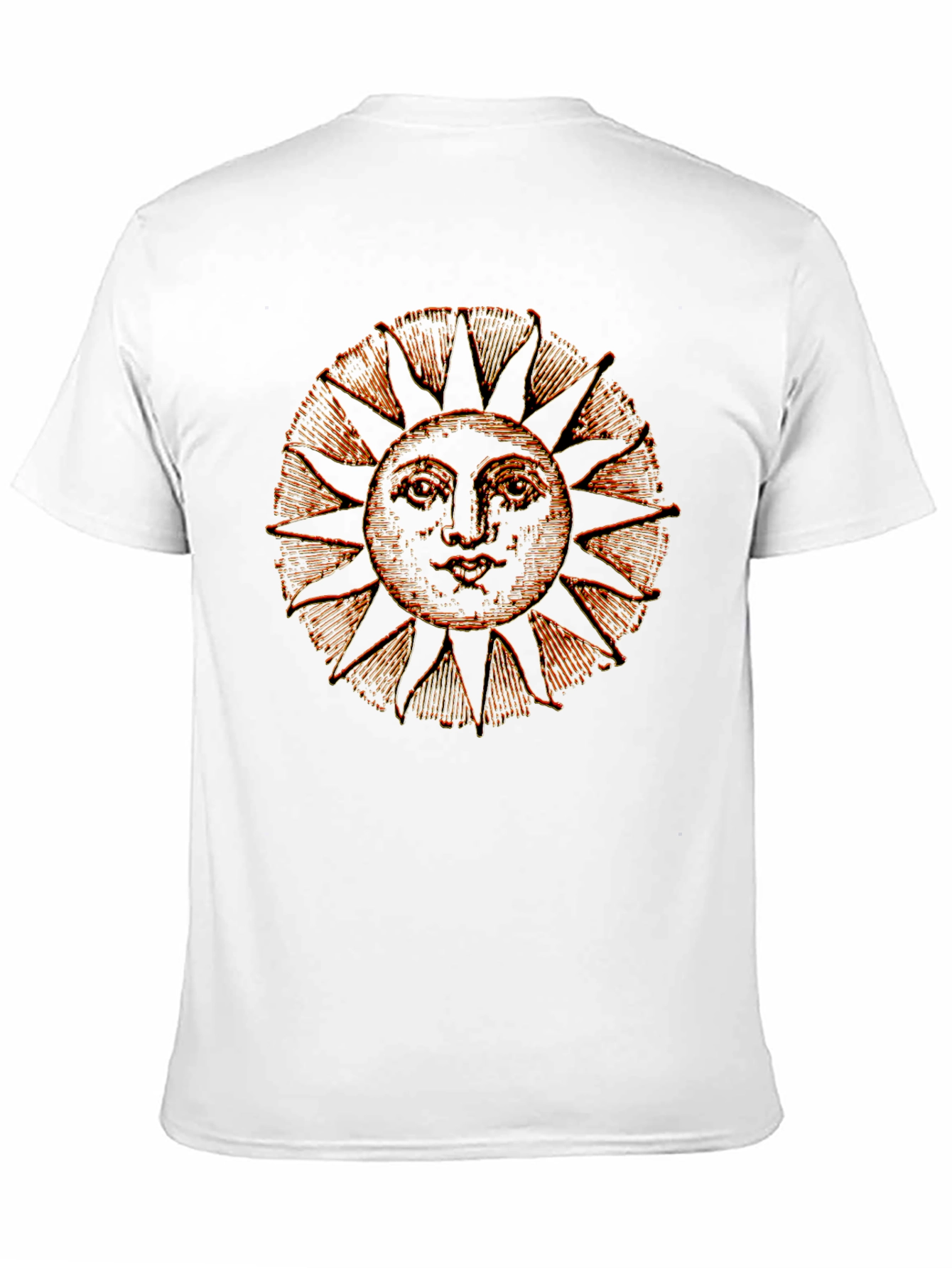 Black Retro Sun Graphic Tee - Black Cotton Blend Shirt view 11
