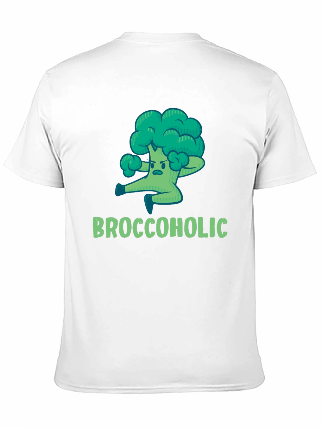 Black Broccoholic T-Shirt: Funny Broccoli Lover Tee view 11