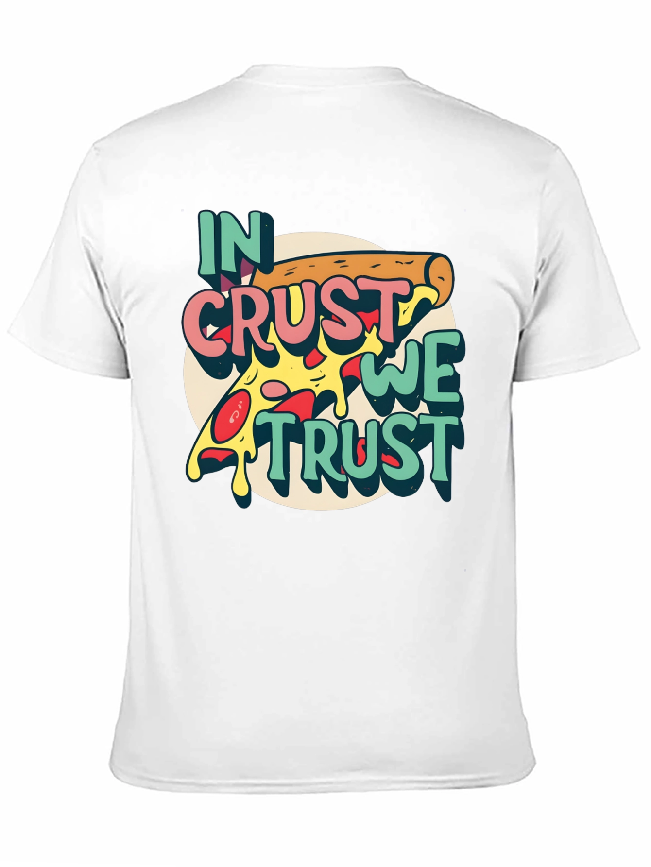 Black In Crust We Trust Pizza Graphic T-Shirt view 11