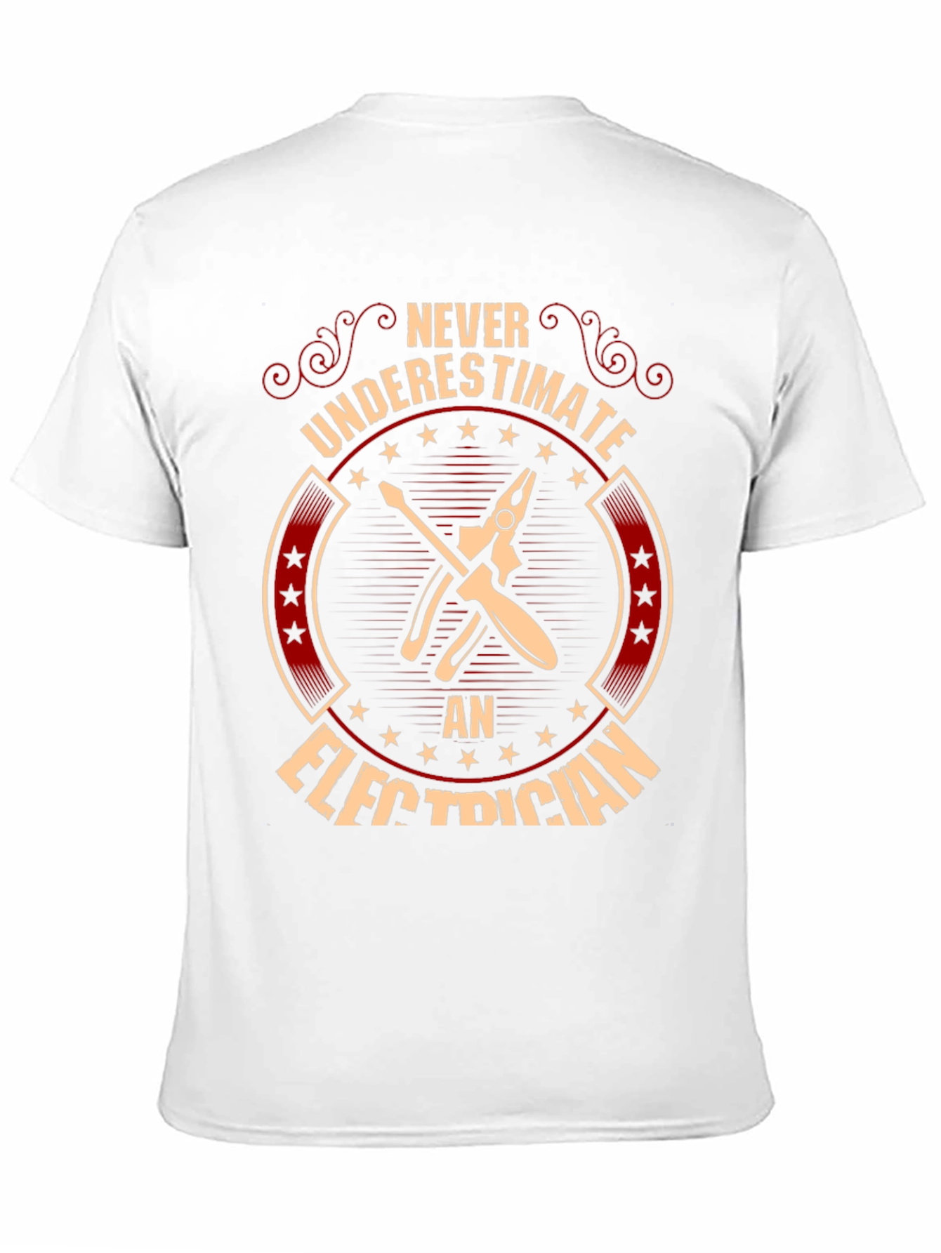 Black Electrician T-Shirt: Never Underestimate view 11