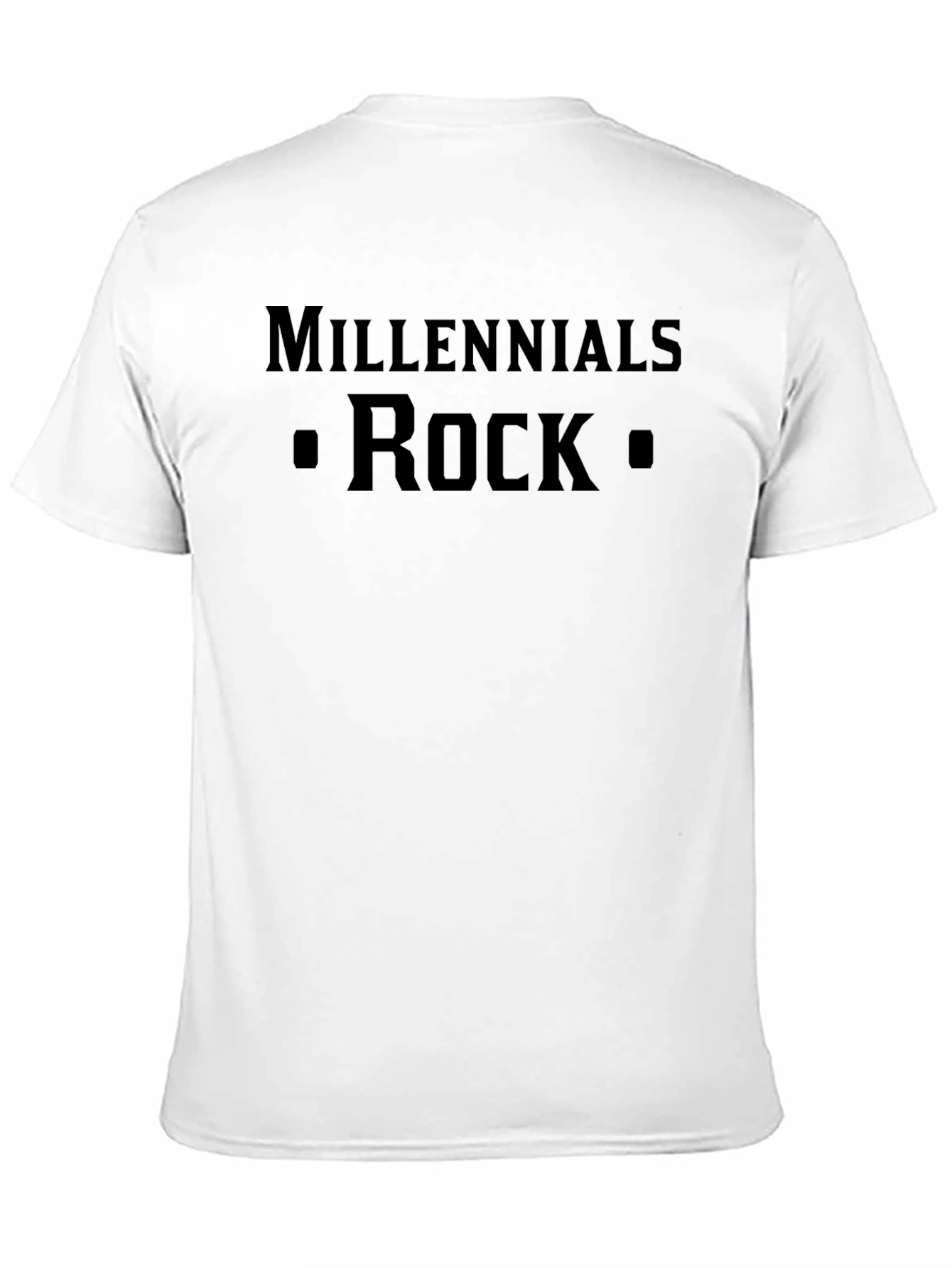 Black Millennials Rock T-Shirt - Stylish & Comfortable view 11