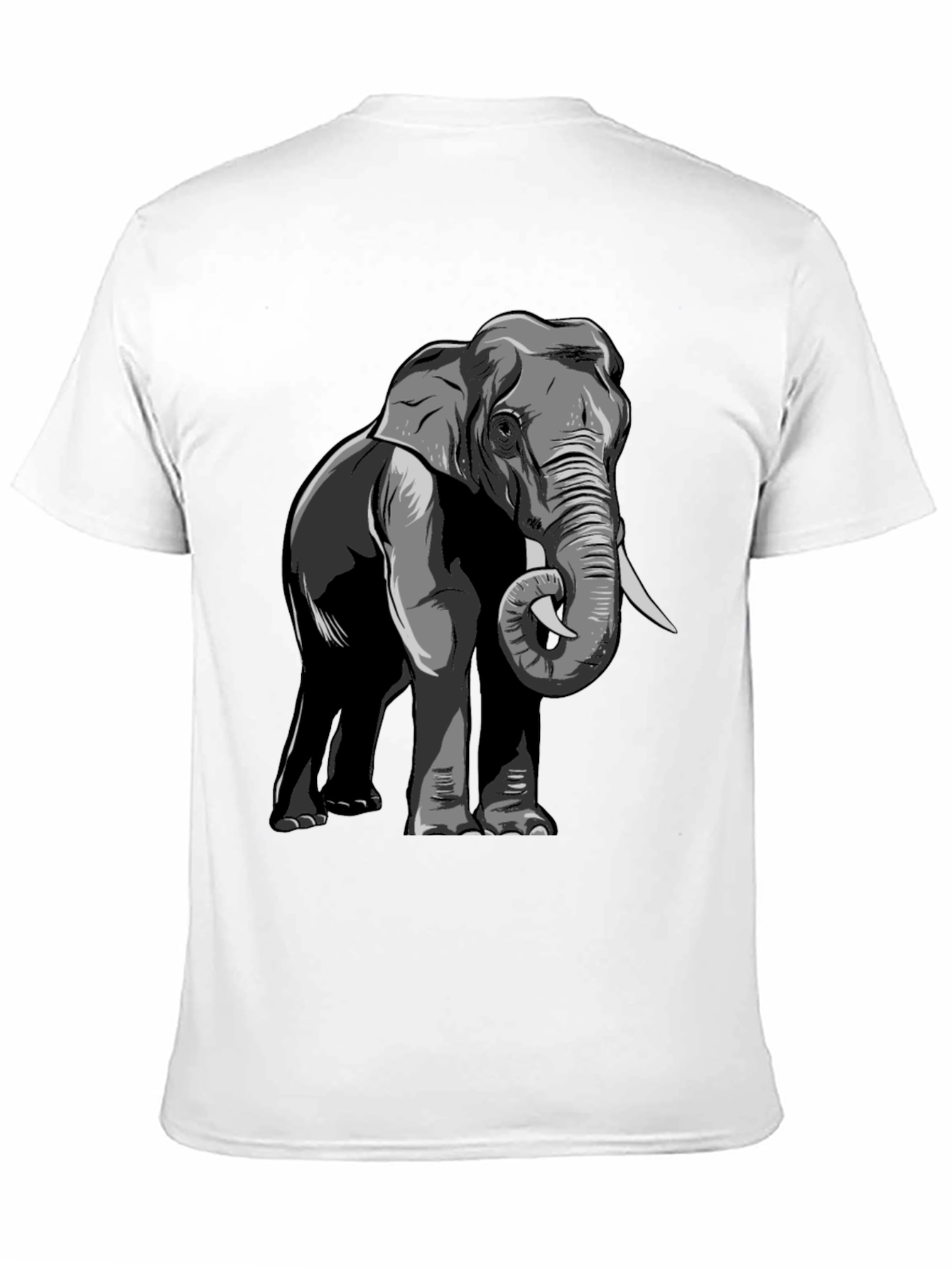 Black Elephant Graphic T-Shirt - Classic Black Tee view 11