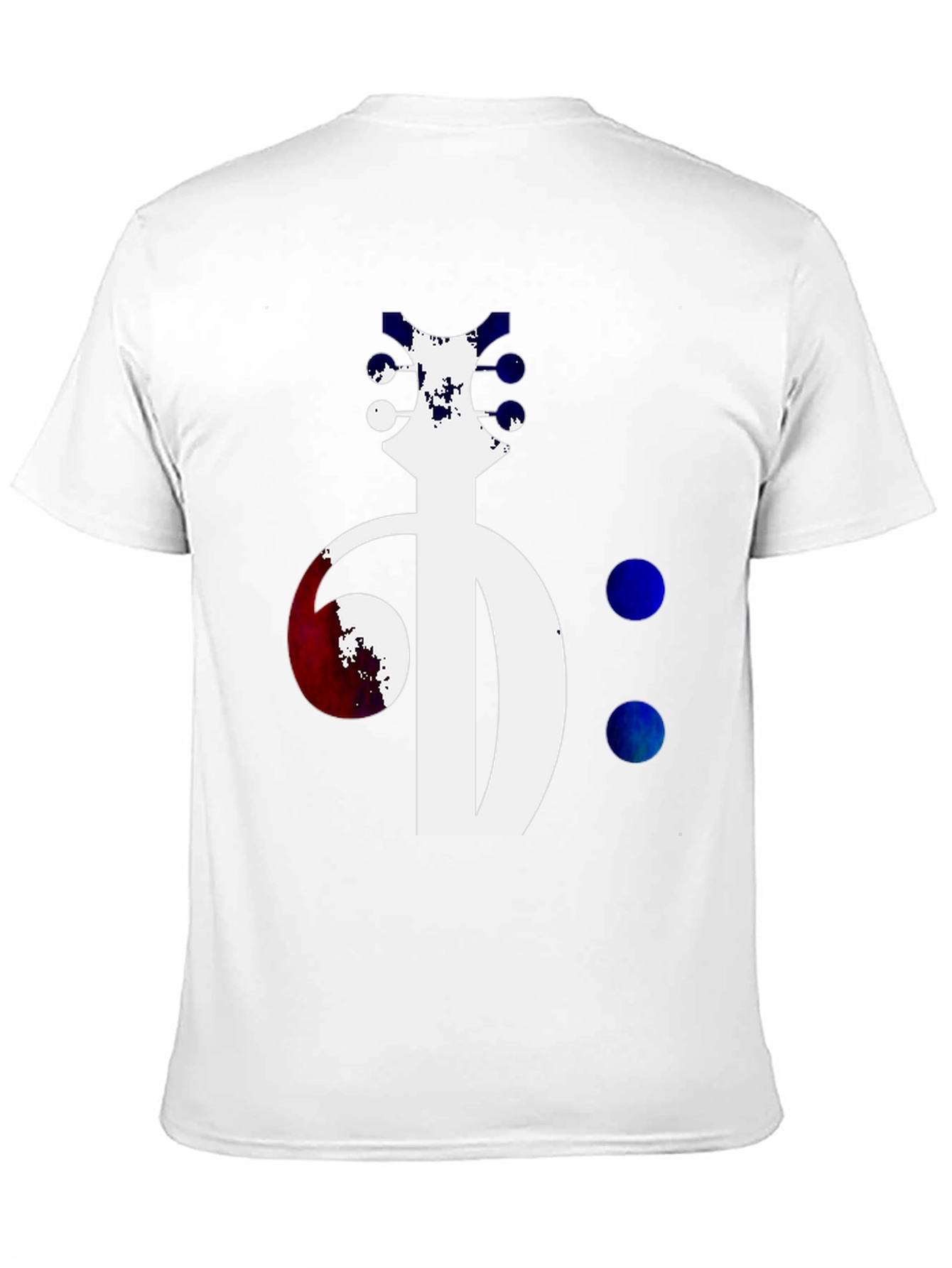 Abstract Guitar Bass Clef Graphic Tee - Unique Music Shirt - 11