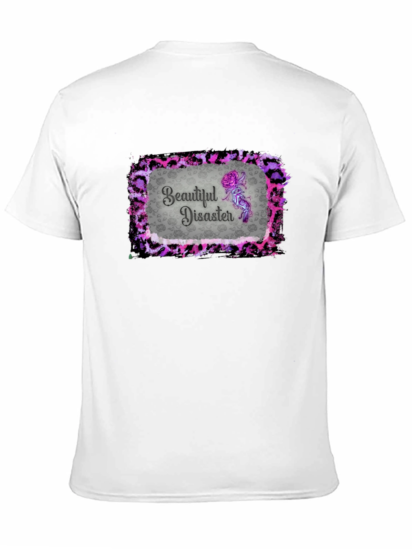 Black Beautiful Disaster Graphic Tee - Unique Design view 11