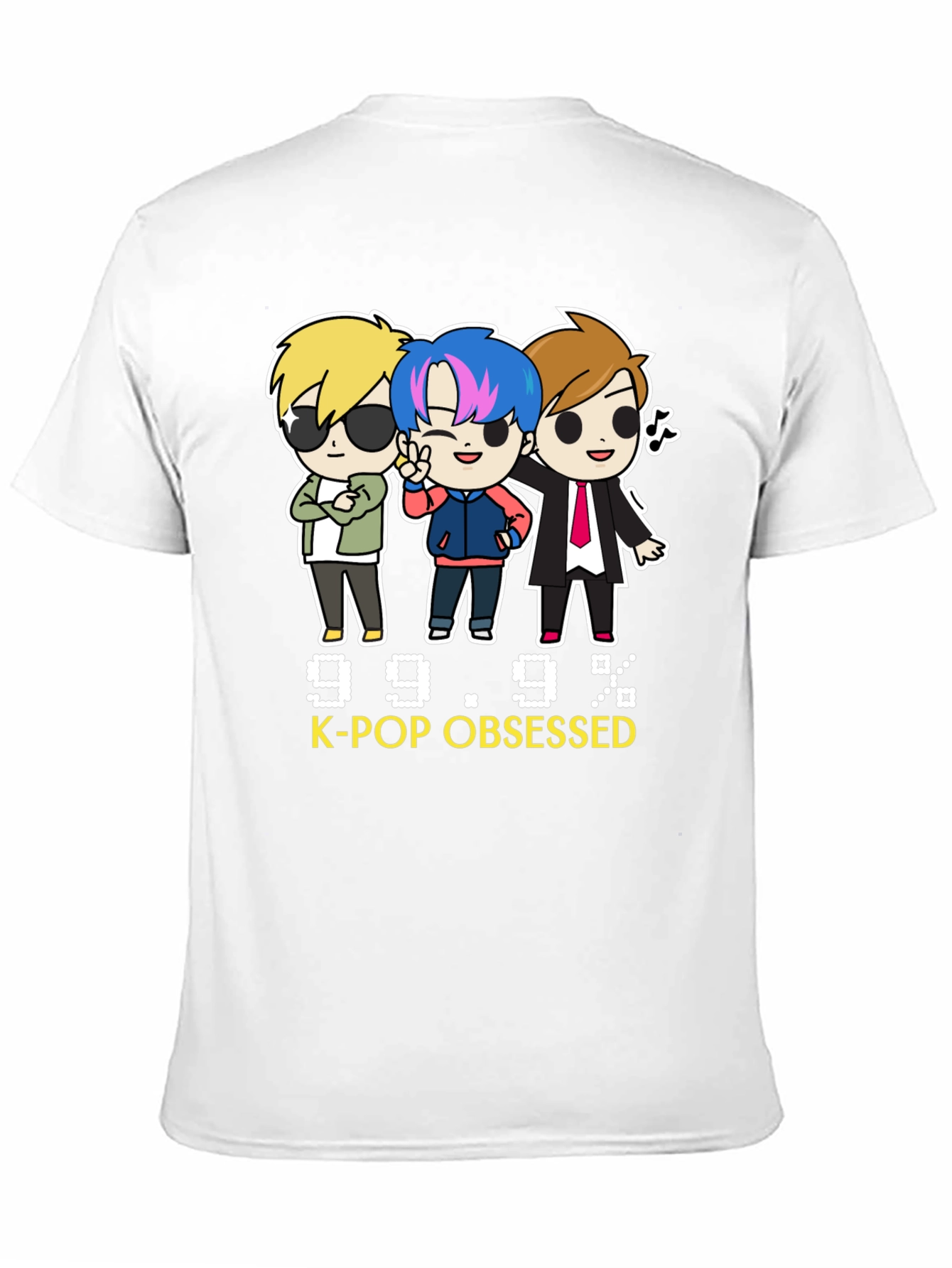 Black K-Pop Obsessed Black Graphic Tee view 11