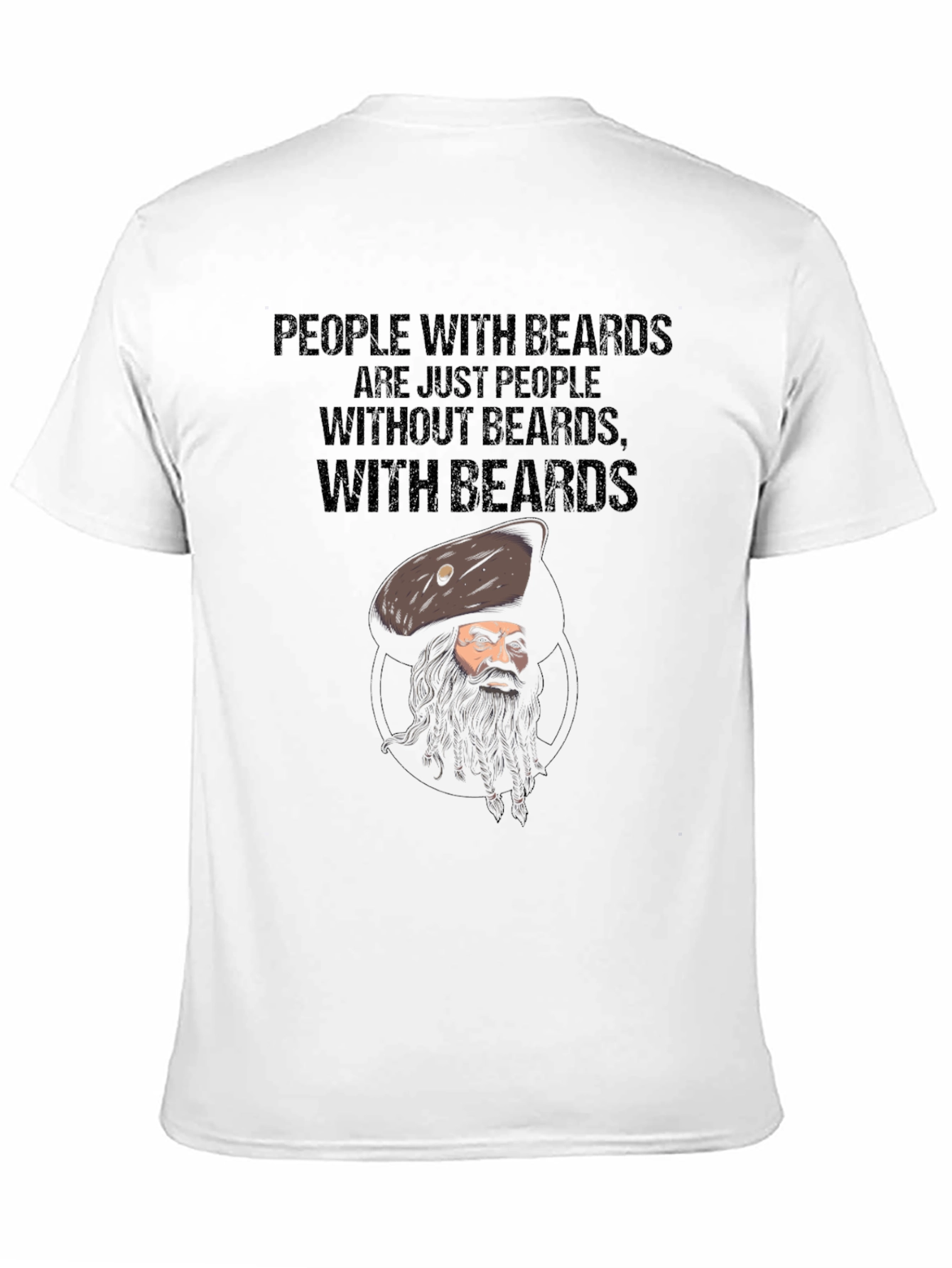 Black Bearded People Graphic Tee view 11
