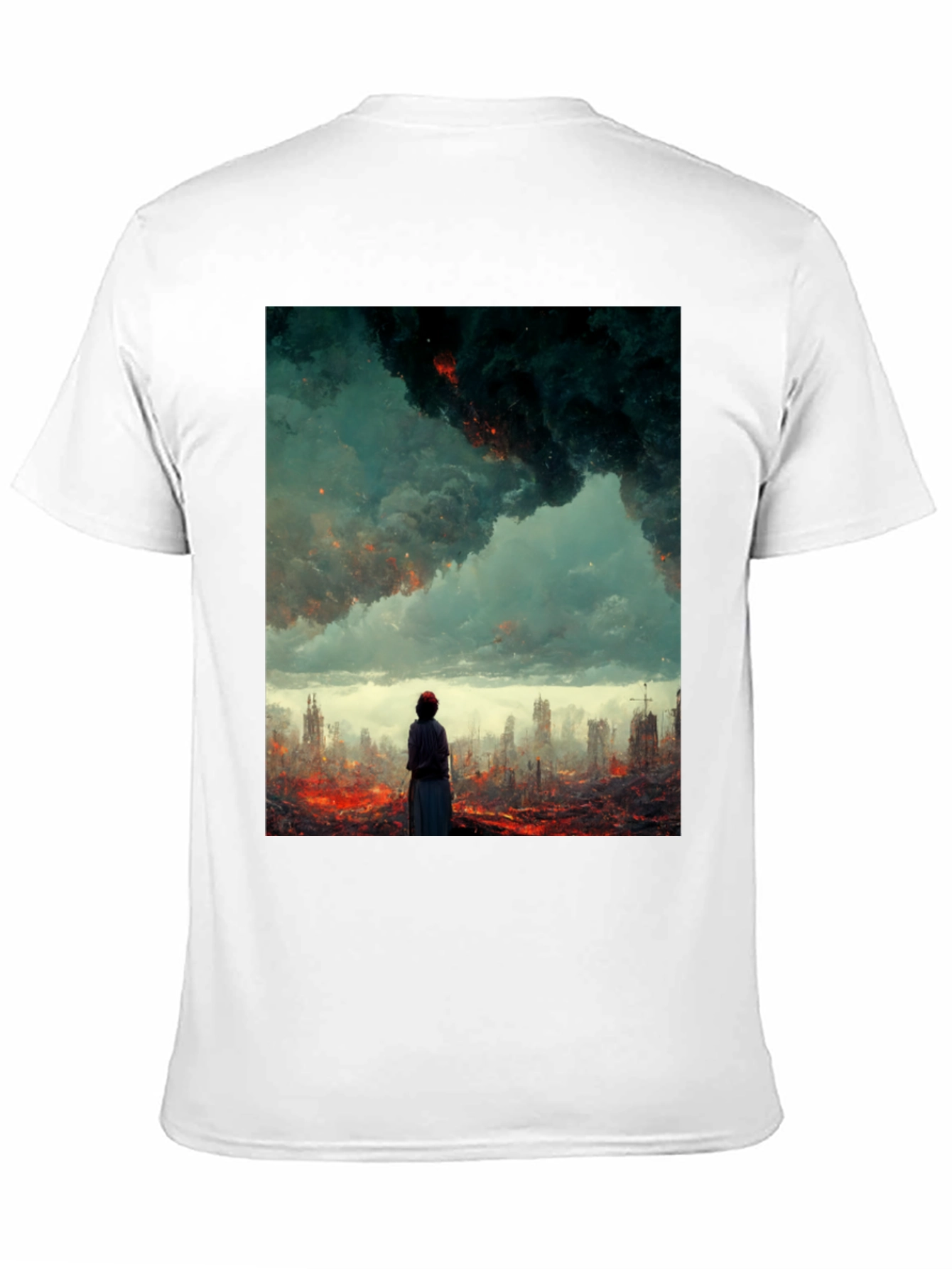 Black Apocalyptic Vision Graphic Tee - Black view 11