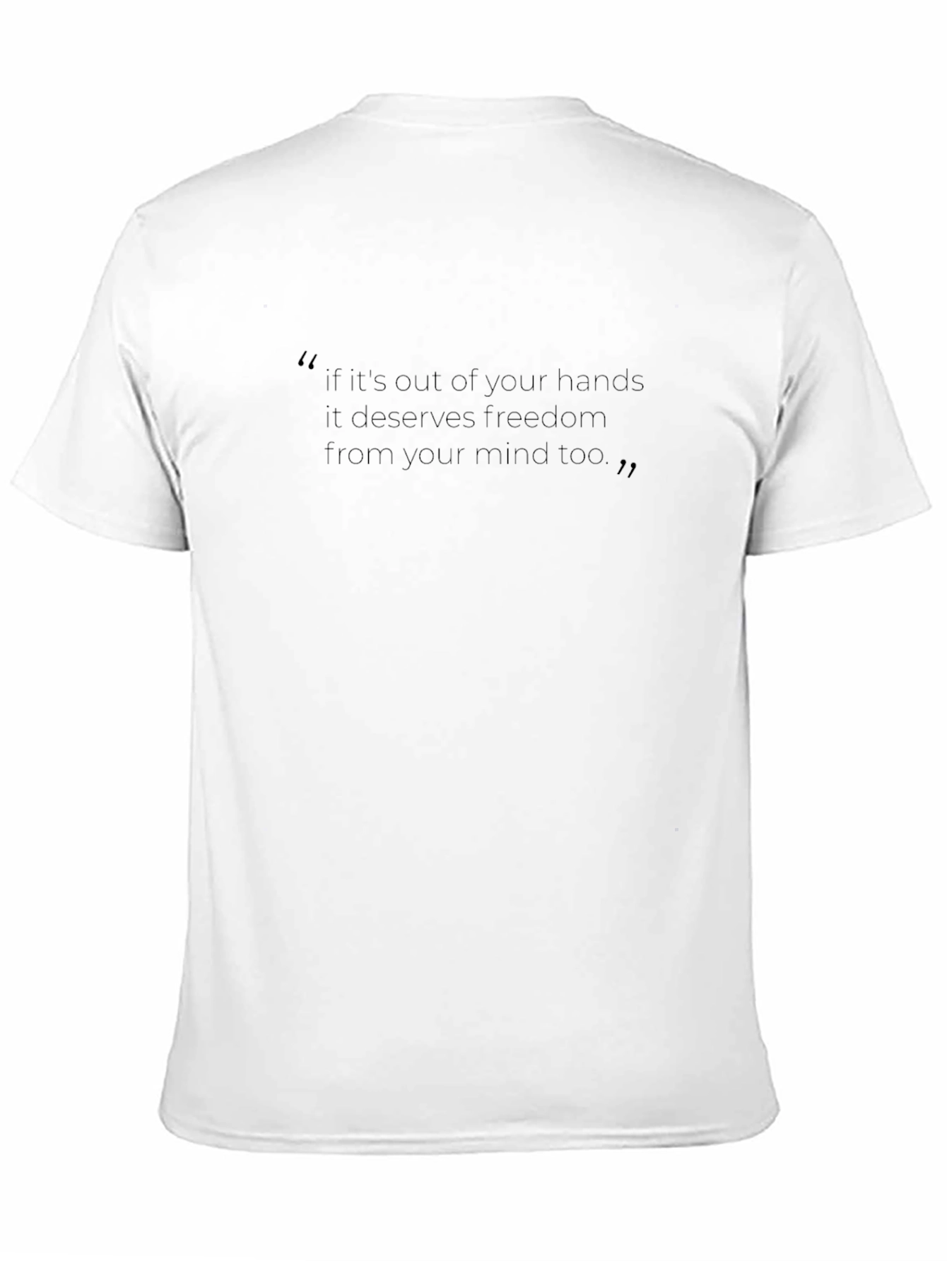 Black Inspirational Quote Black T-Shirt view 11