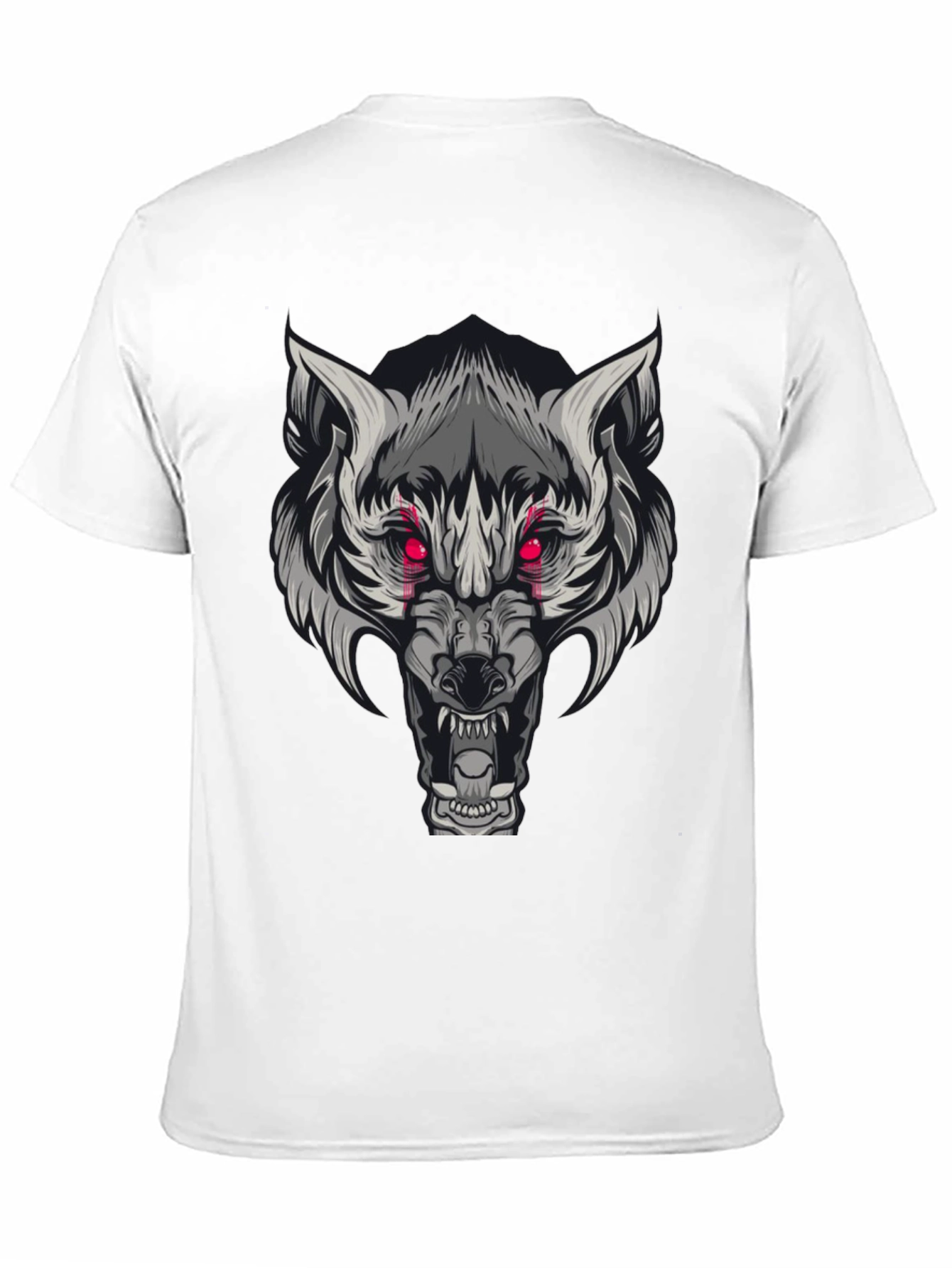 Black Wolf Graphic Print Tee - Men's Short Sleeve view 11