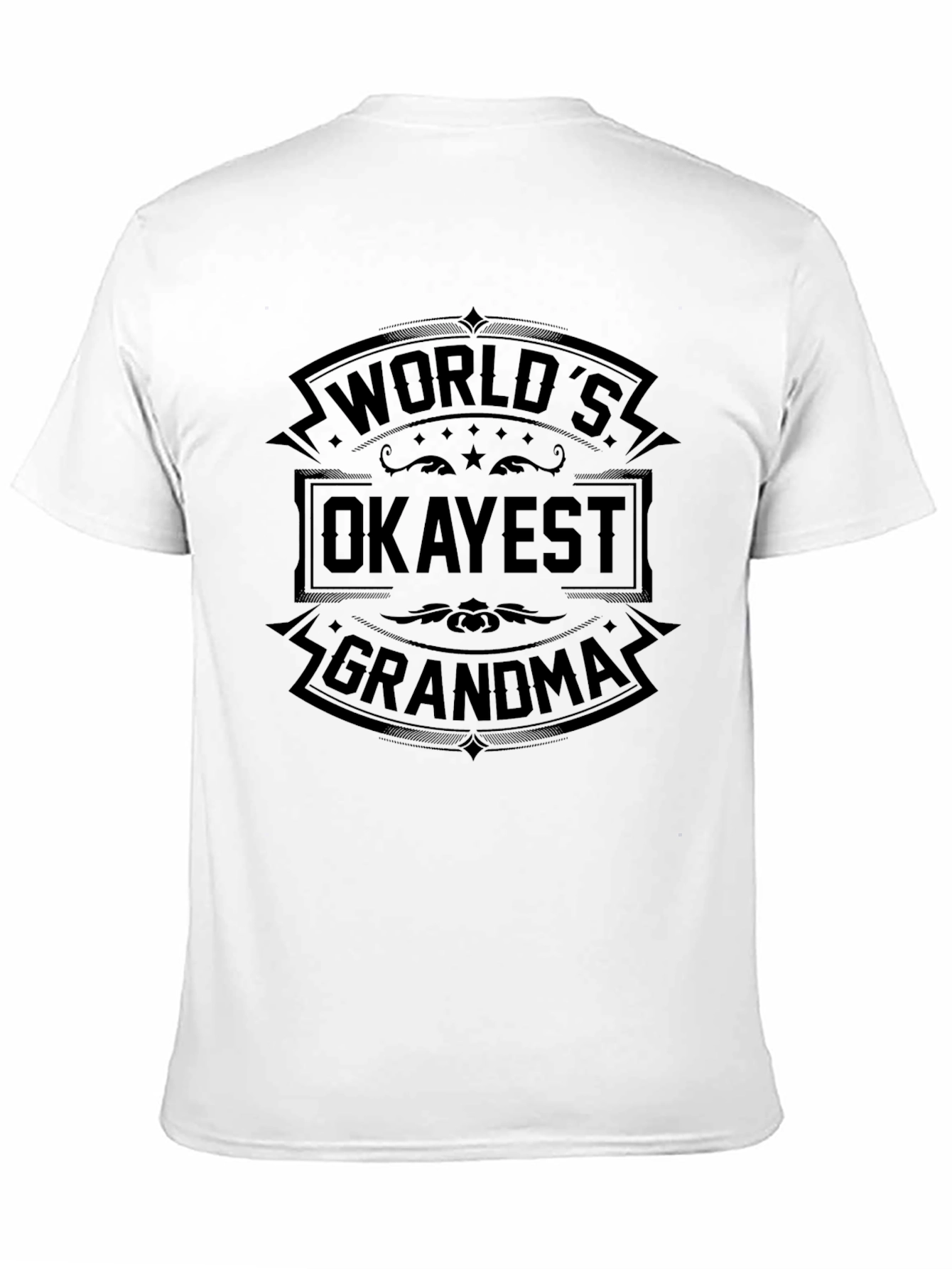 Black World's Okayest Grandma T-Shirt - Novelty Graphic Tee view 11