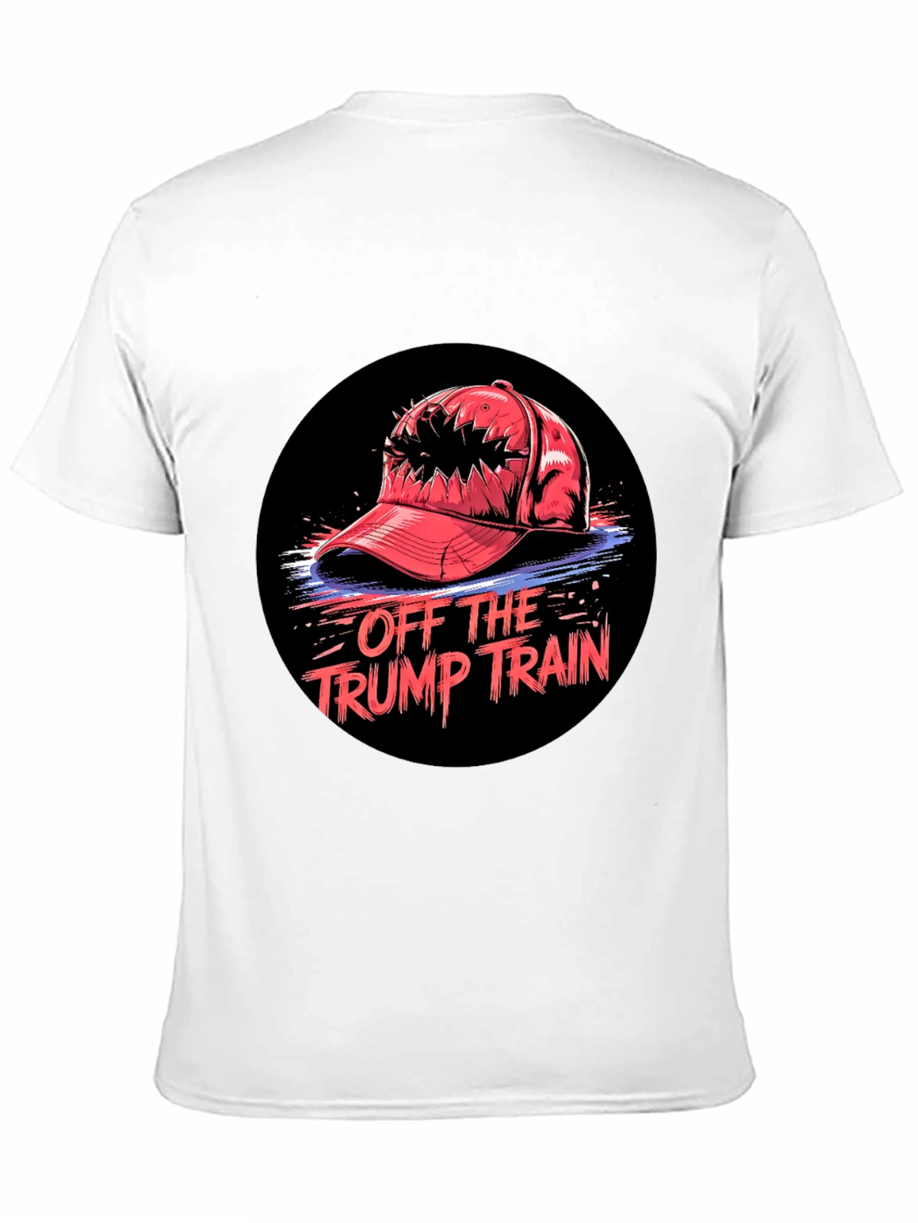Black Off The Trump Train Graphic Tee view 11