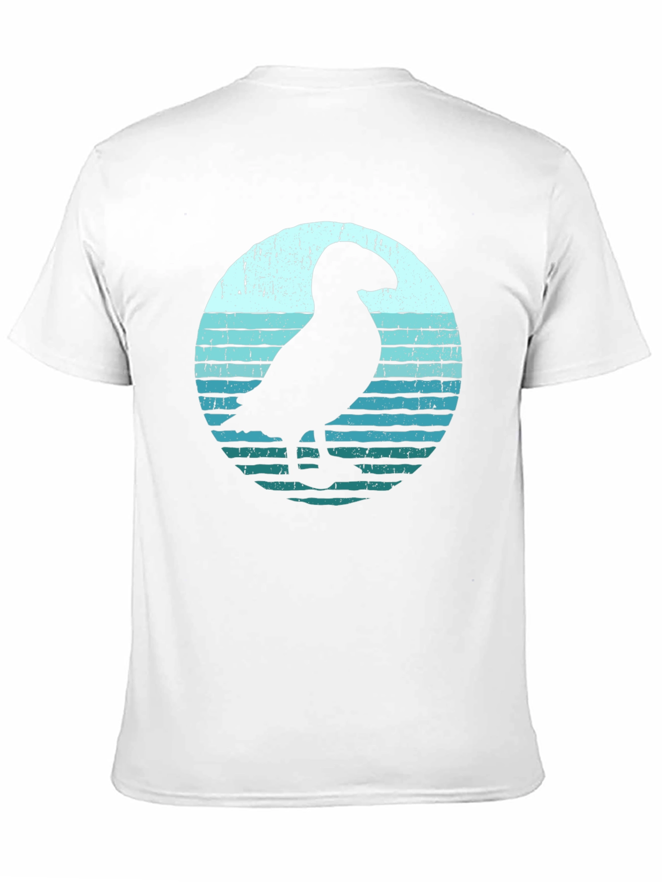 Black Puffin Silhouette Graphic Tee - Black view 11