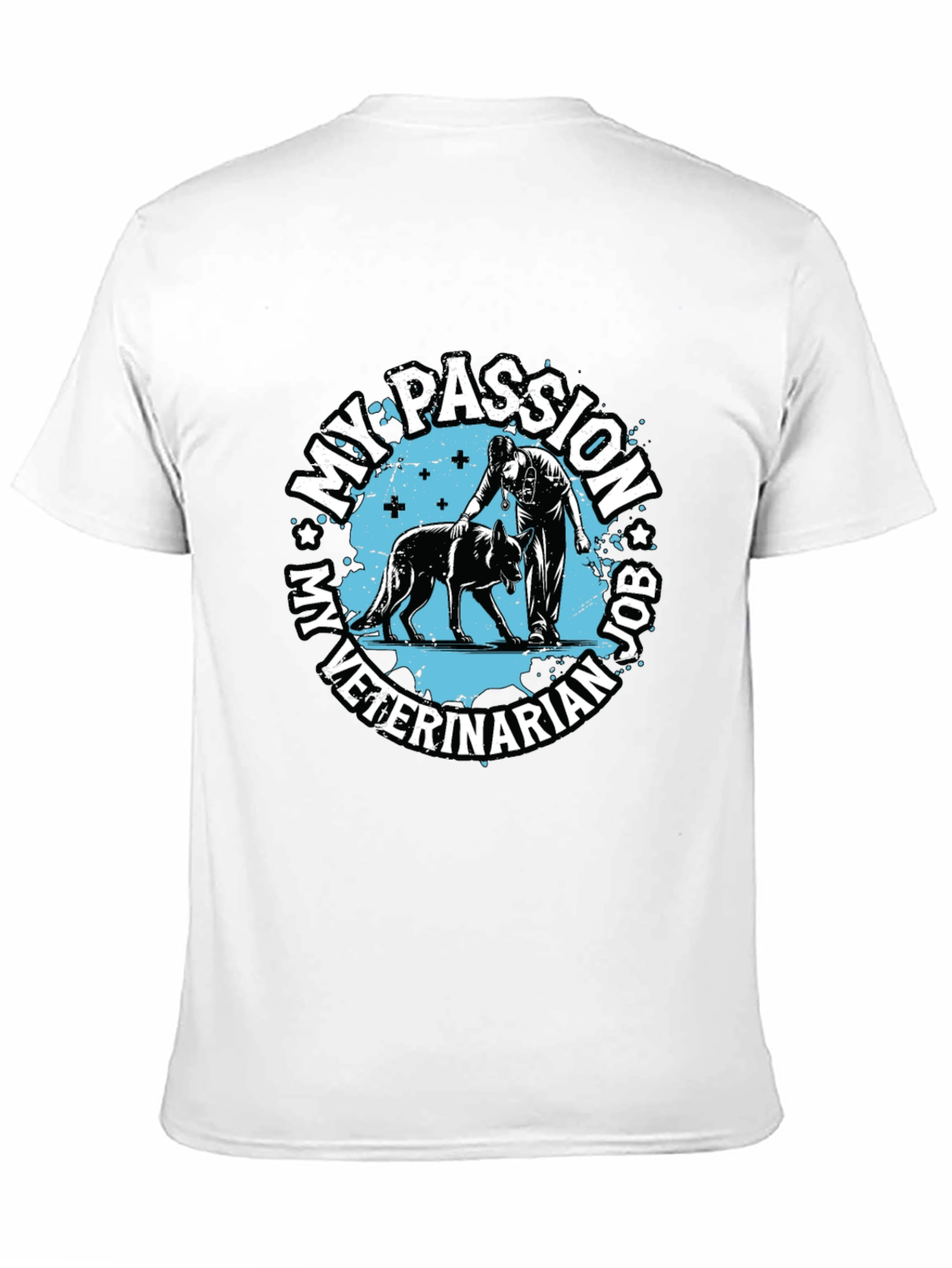 Veterinarian Passion Job T-Shirt - Dog Lover Tee - 11