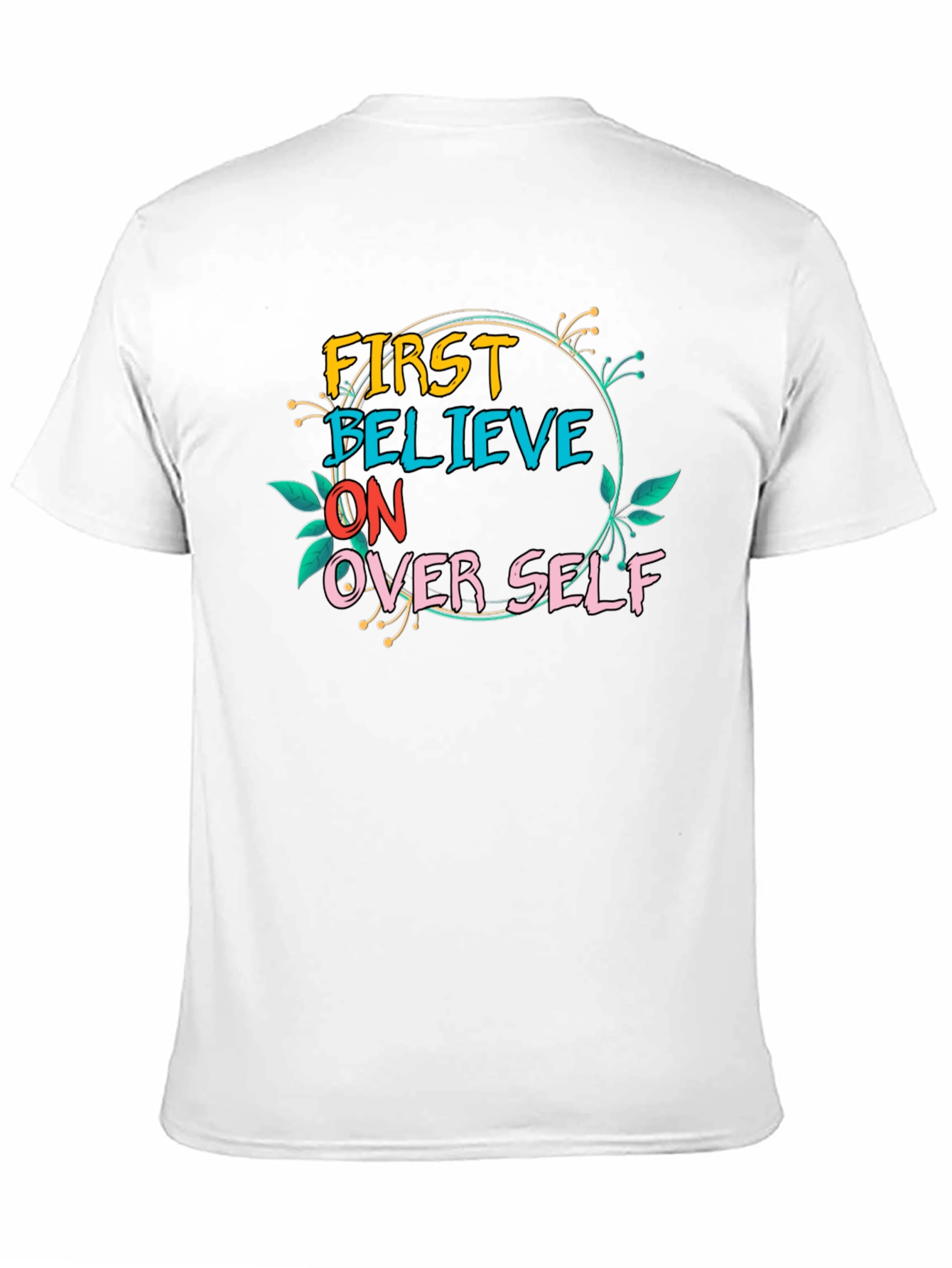 Black Believe In Over Self Graphic Tee view 11