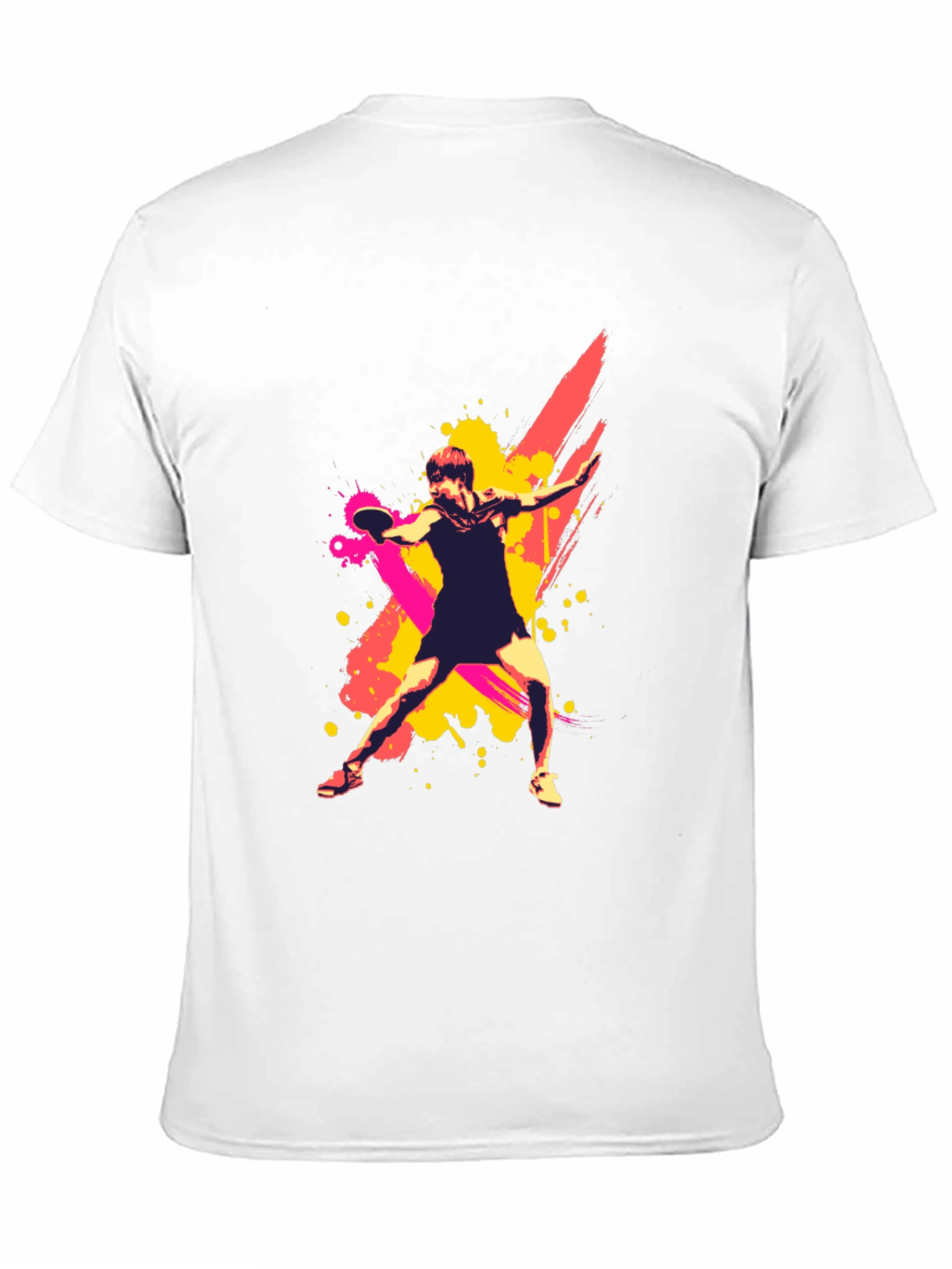 Black Tennis Player Graphic T-Shirt - Cool Sports Tee view 11