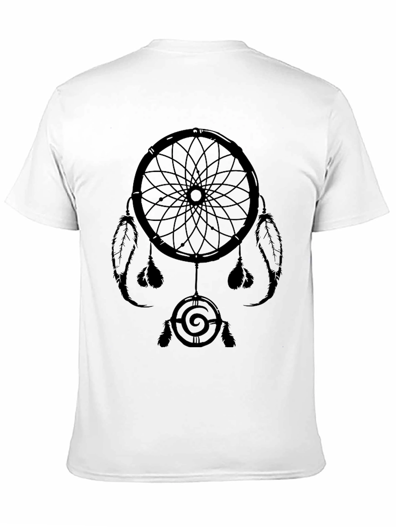Black Dreamcatcher Graphic Print Tee - Soft Cotton Blend view 11