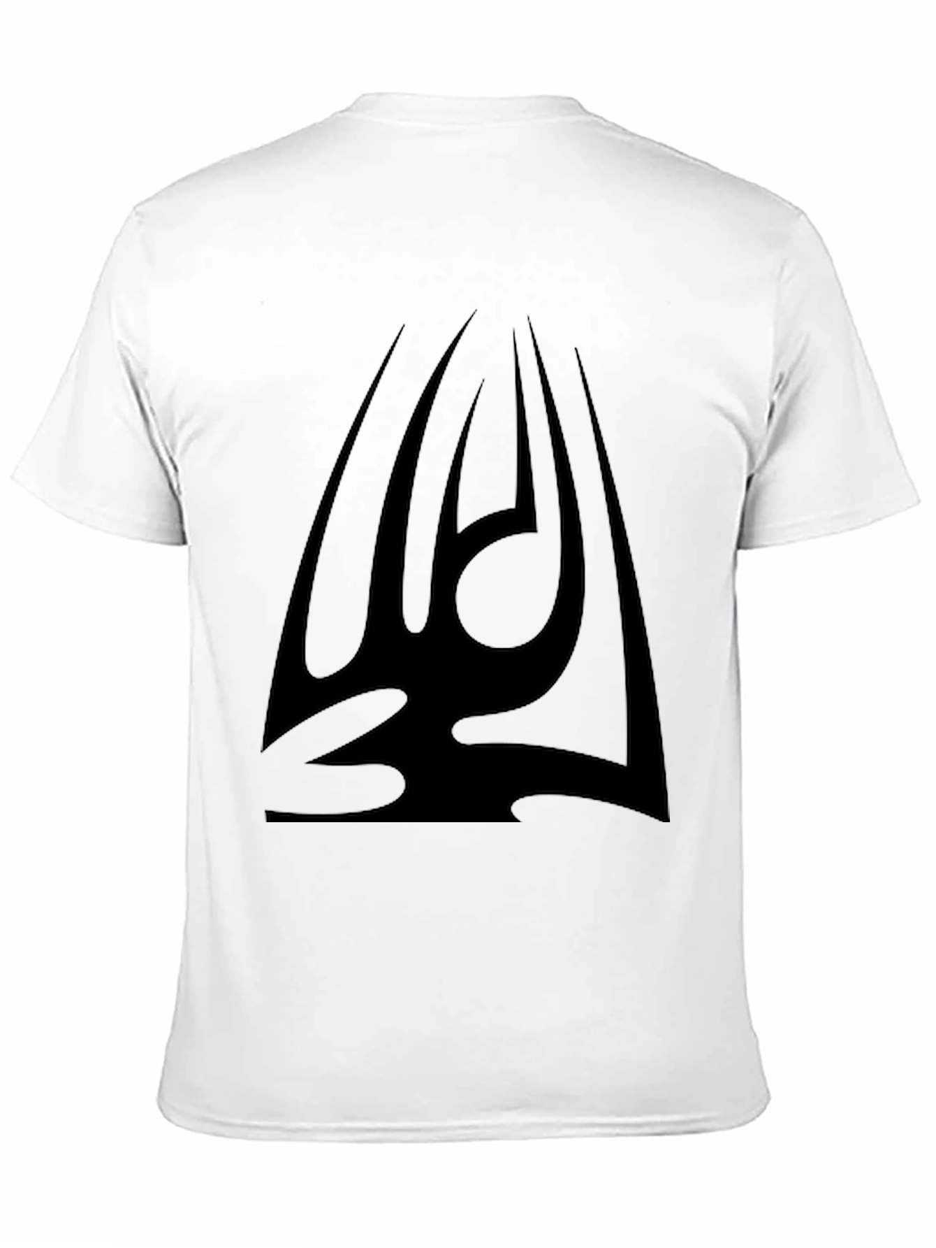 Black Bold Black Graphic Tee - Tribal Design view 11