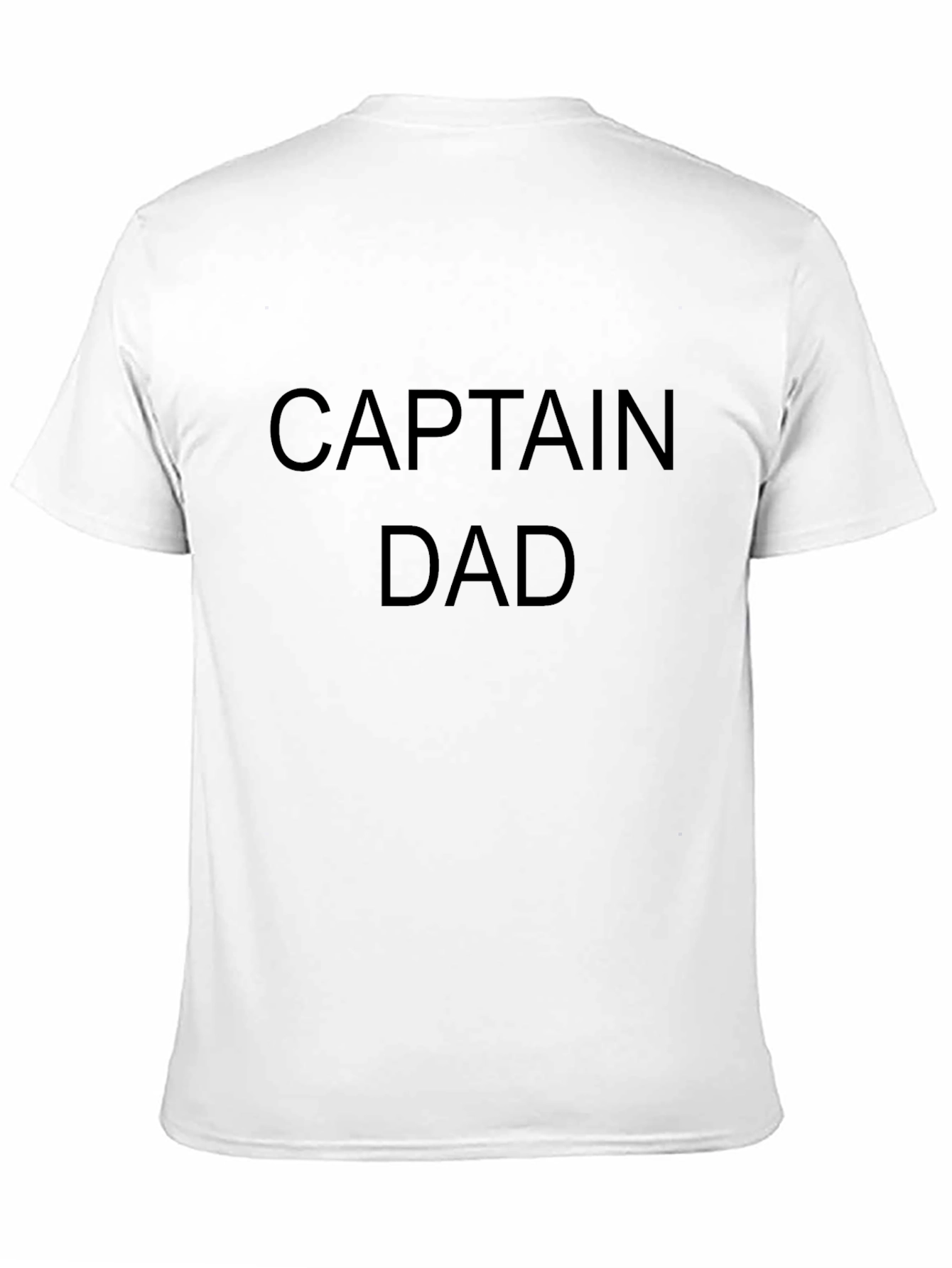 Black Captain Dad Black Graphic T-Shirt view 11