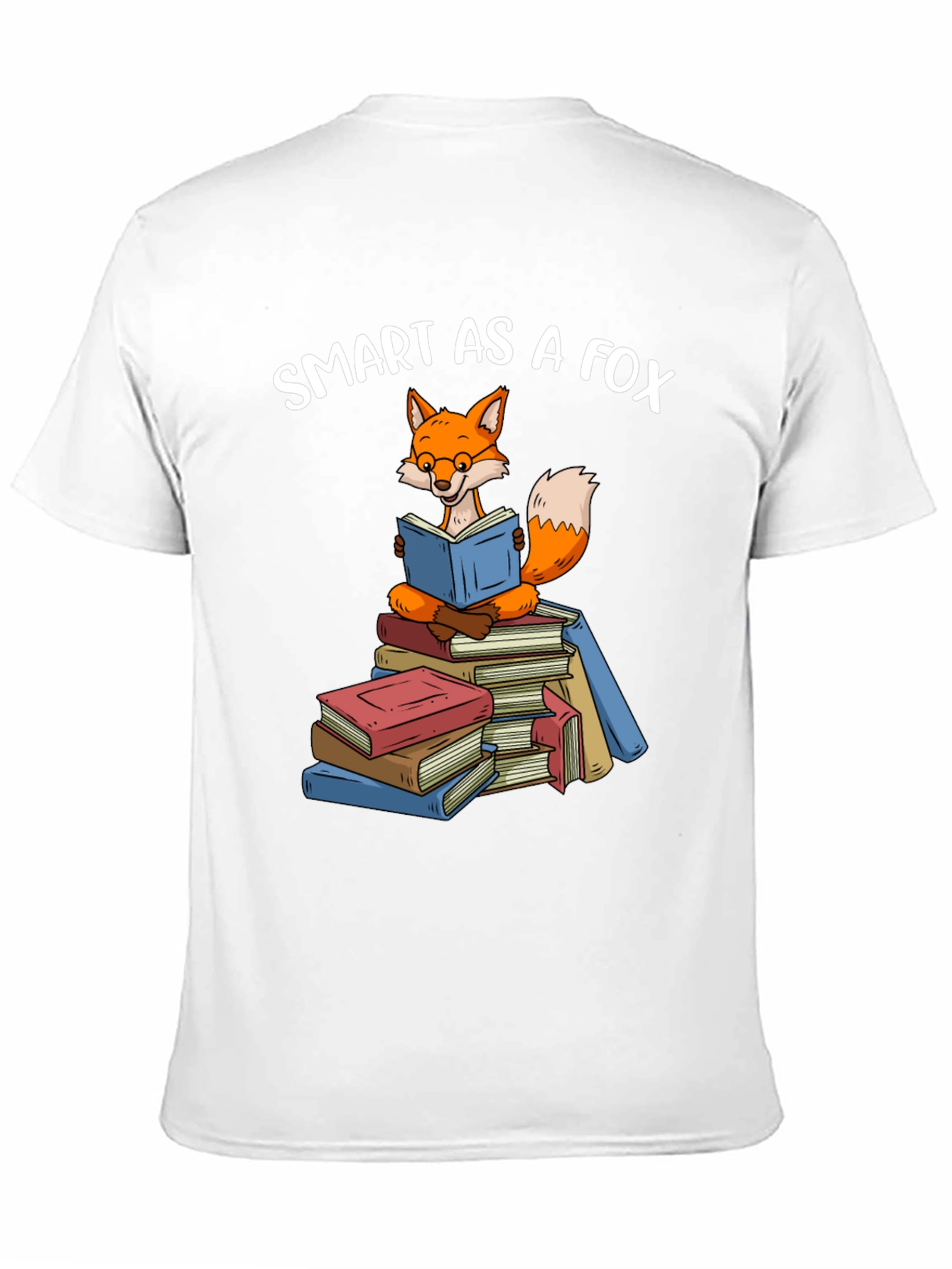 Black Smart As A Fox Book T-Shirt view 11