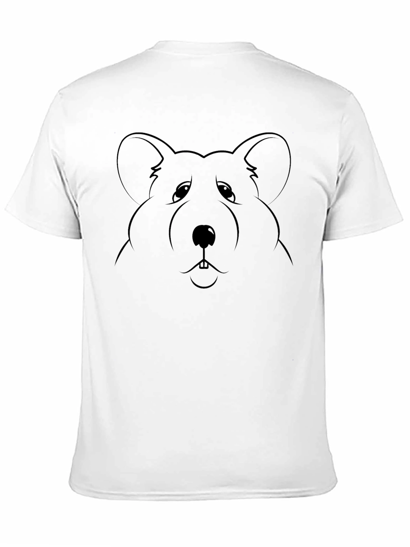 Black Cartoon Bear T-Shirt - Unisex Black Tee view 11