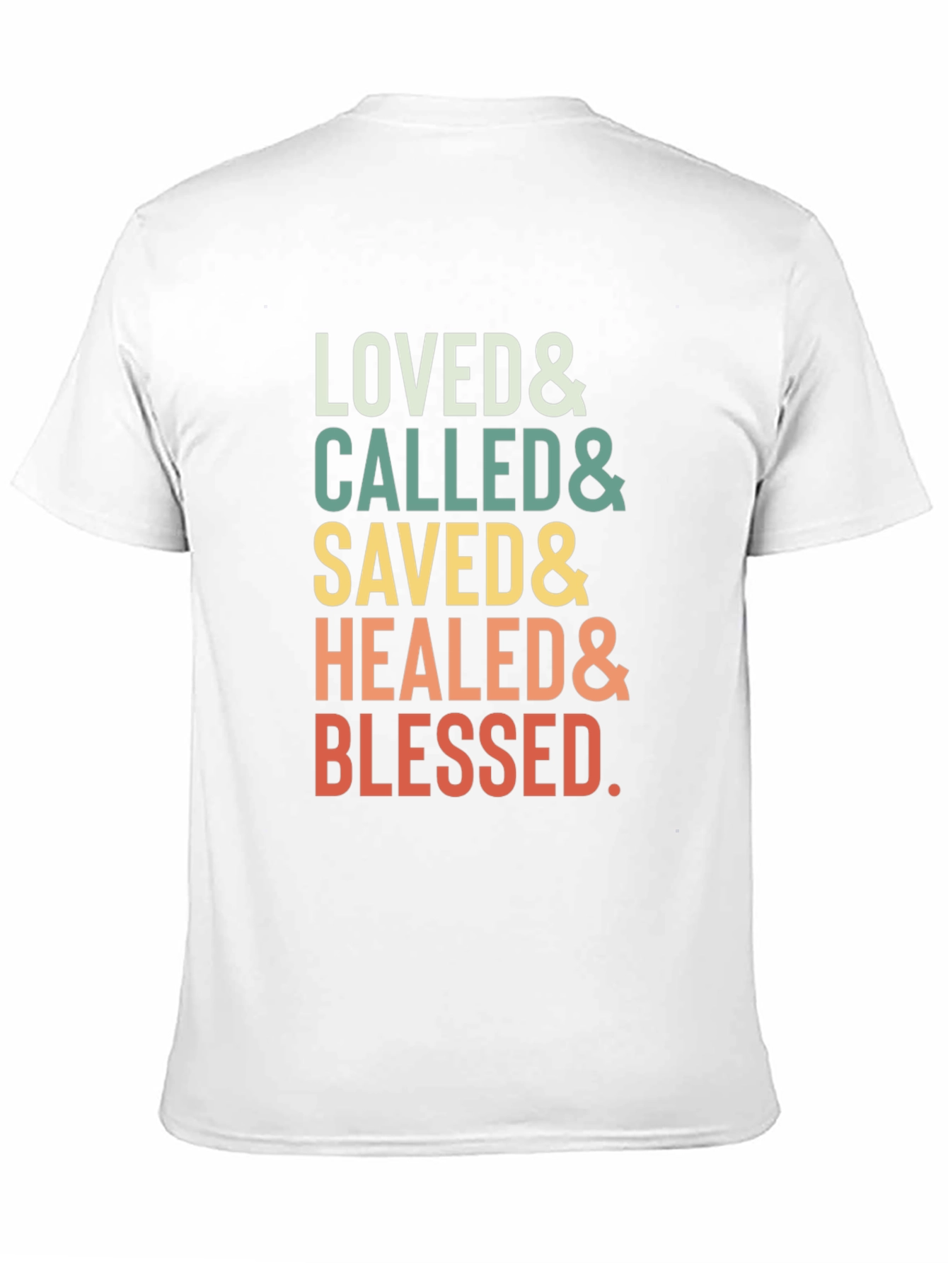 Black Loved Called Saved Healed Blessed T-Shirt view 11
