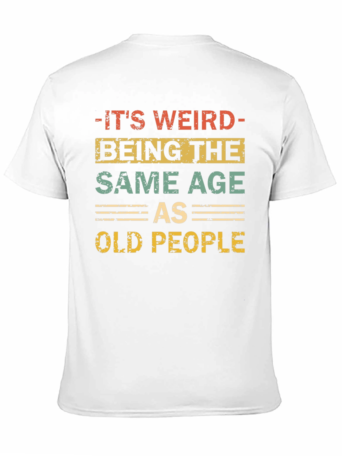 Black Funny "Same Age as Old People" Graphic Tee view 11