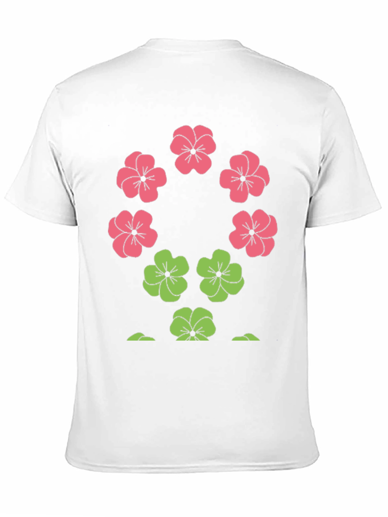 Black Floral Print Crew Neck T-Shirt view 11