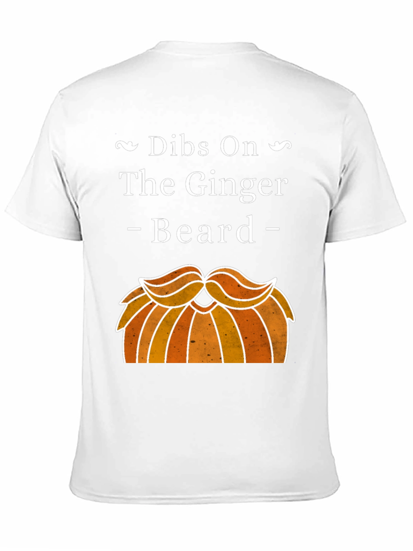 Black Dibs On The Ginger Beard Graphic T-Shirt view 11