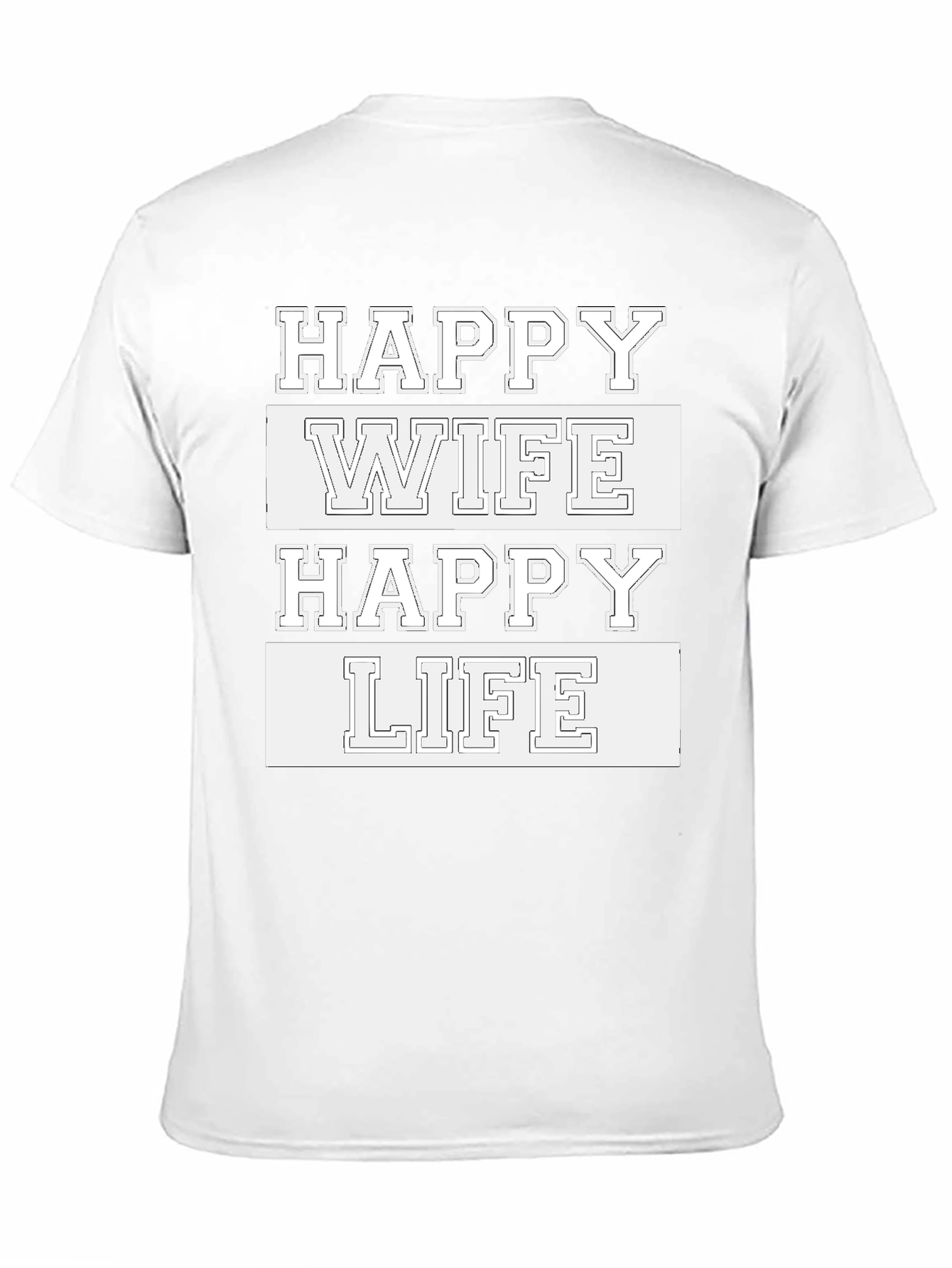 Black Happy Wife Happy Life Graphic Tee view 11
