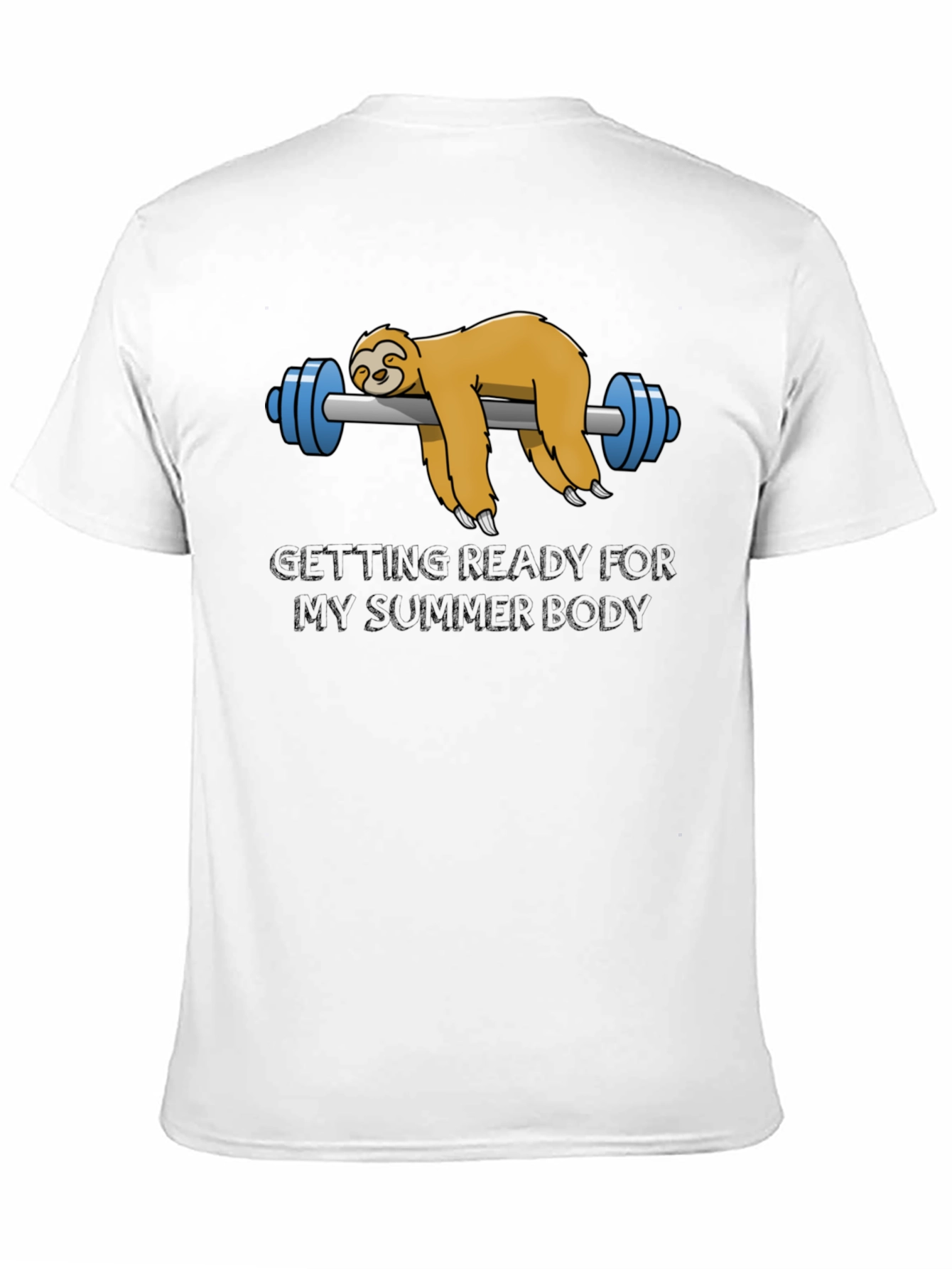 Black Sloth Summer Body Black T-Shirt view 11