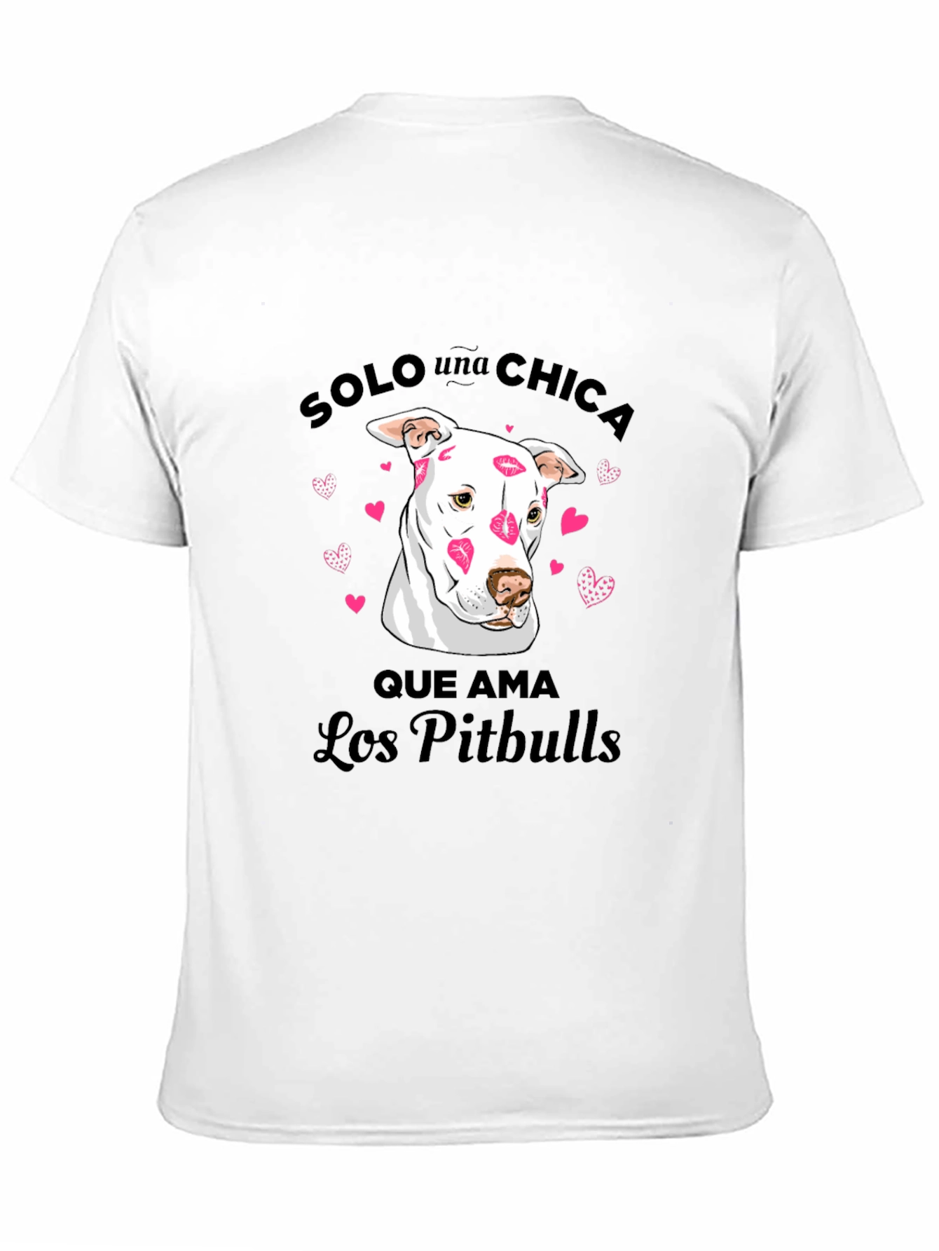 Black Pitbull Lover T-Shirt - Solo Una Chica Graphic Tee view 11
