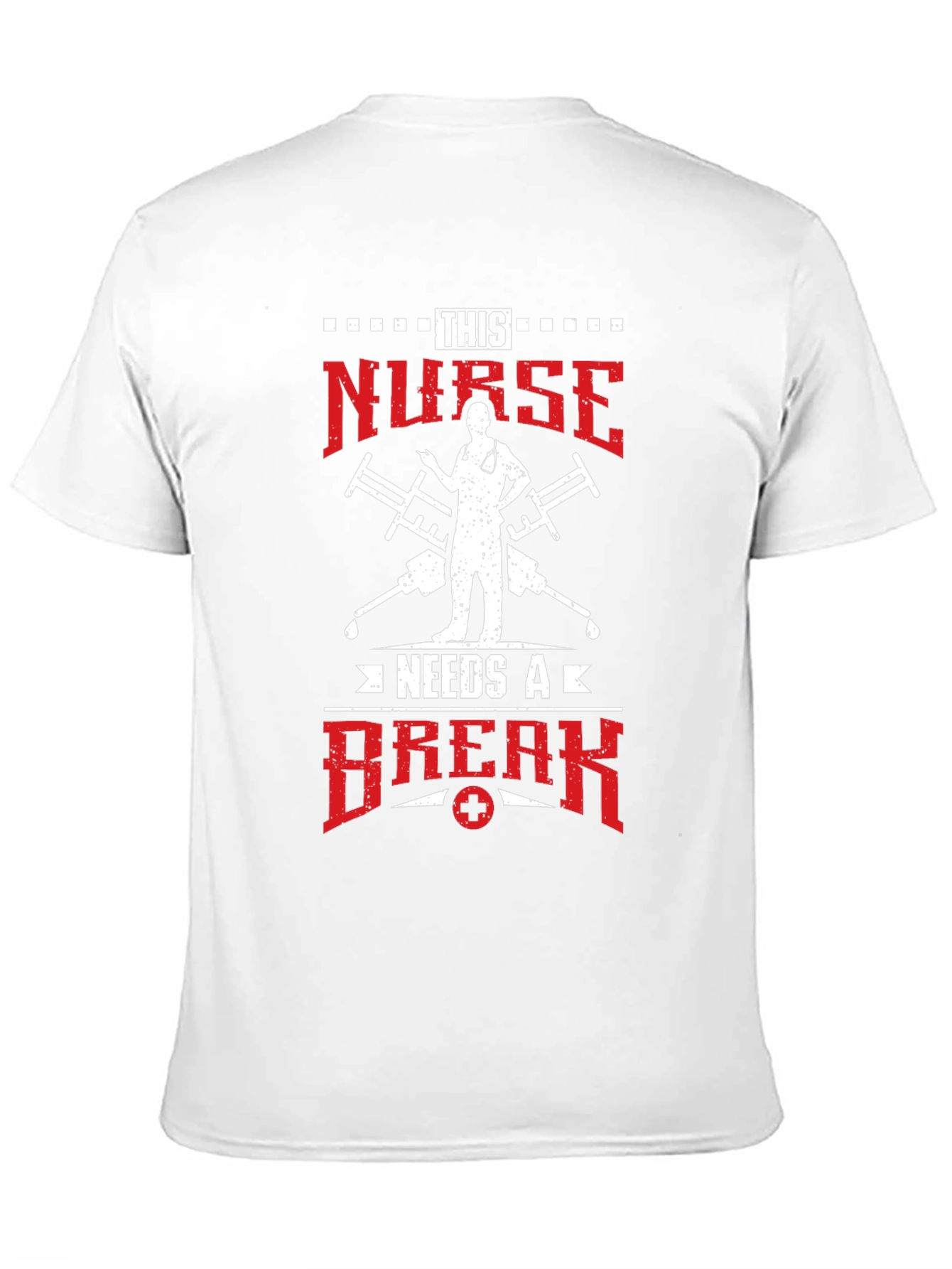 Black Nurse Needs a Break Graphic Tee - Healthcare Hero Apparel view 11