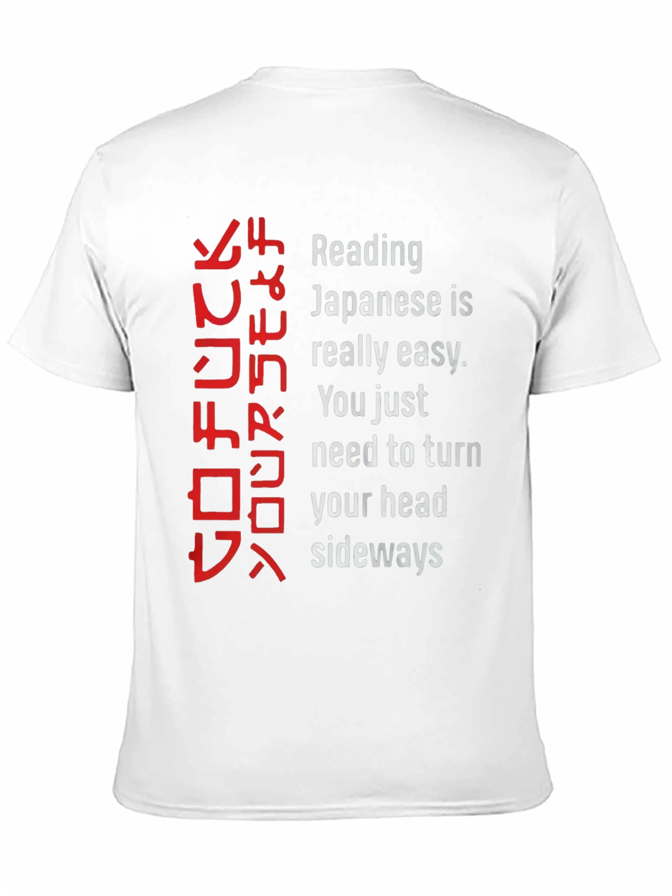 Black Funny Reading Japanese Shirt view 11