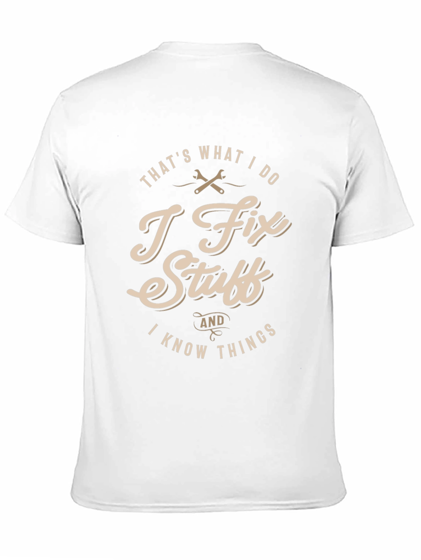 Black I Fix Stuff T-Shirt - Funny Gift for Handyman & Mechanics view 11