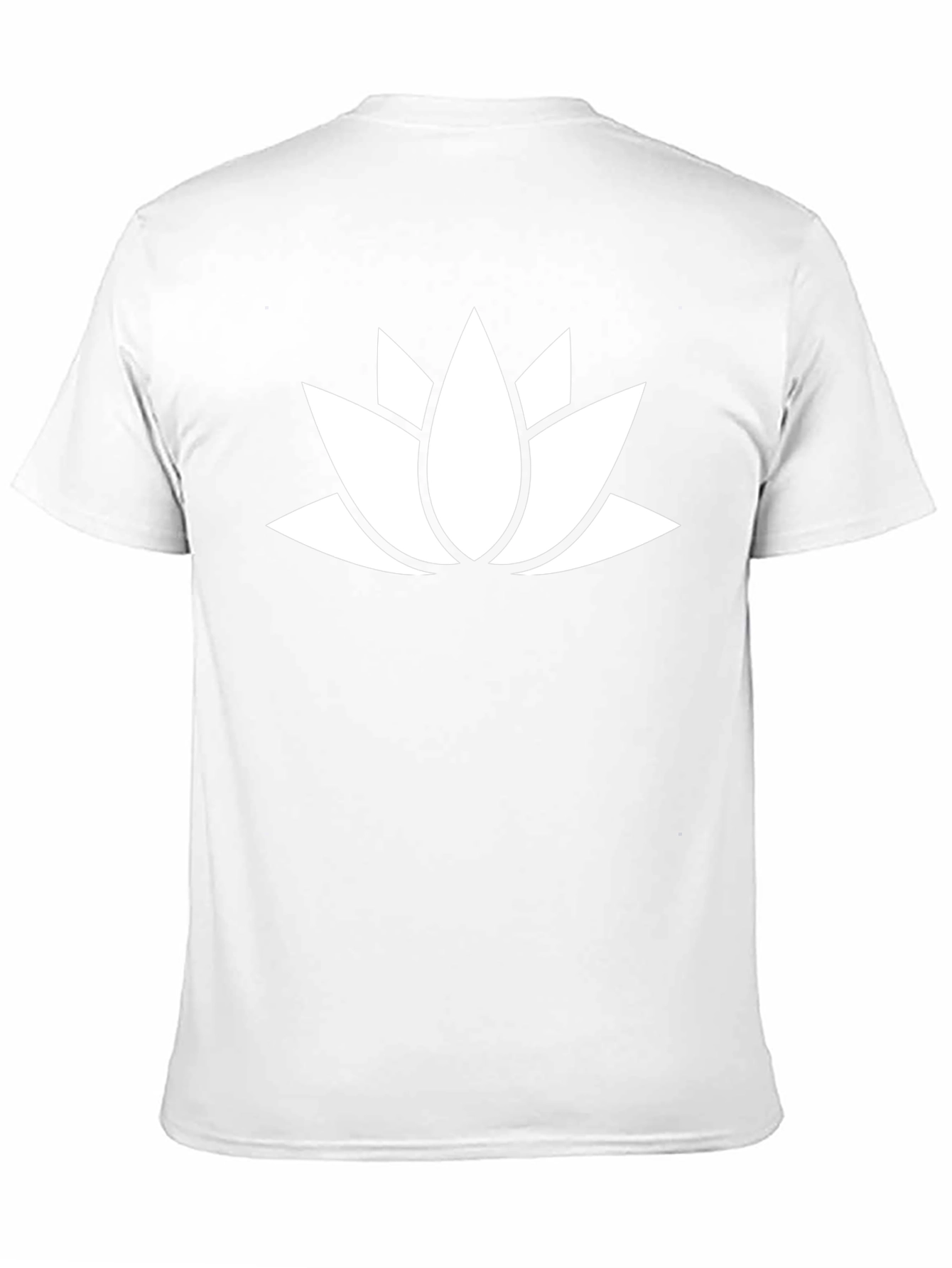 Black Lotus Flower Graphic Tee - Black Cotton Blend view 11