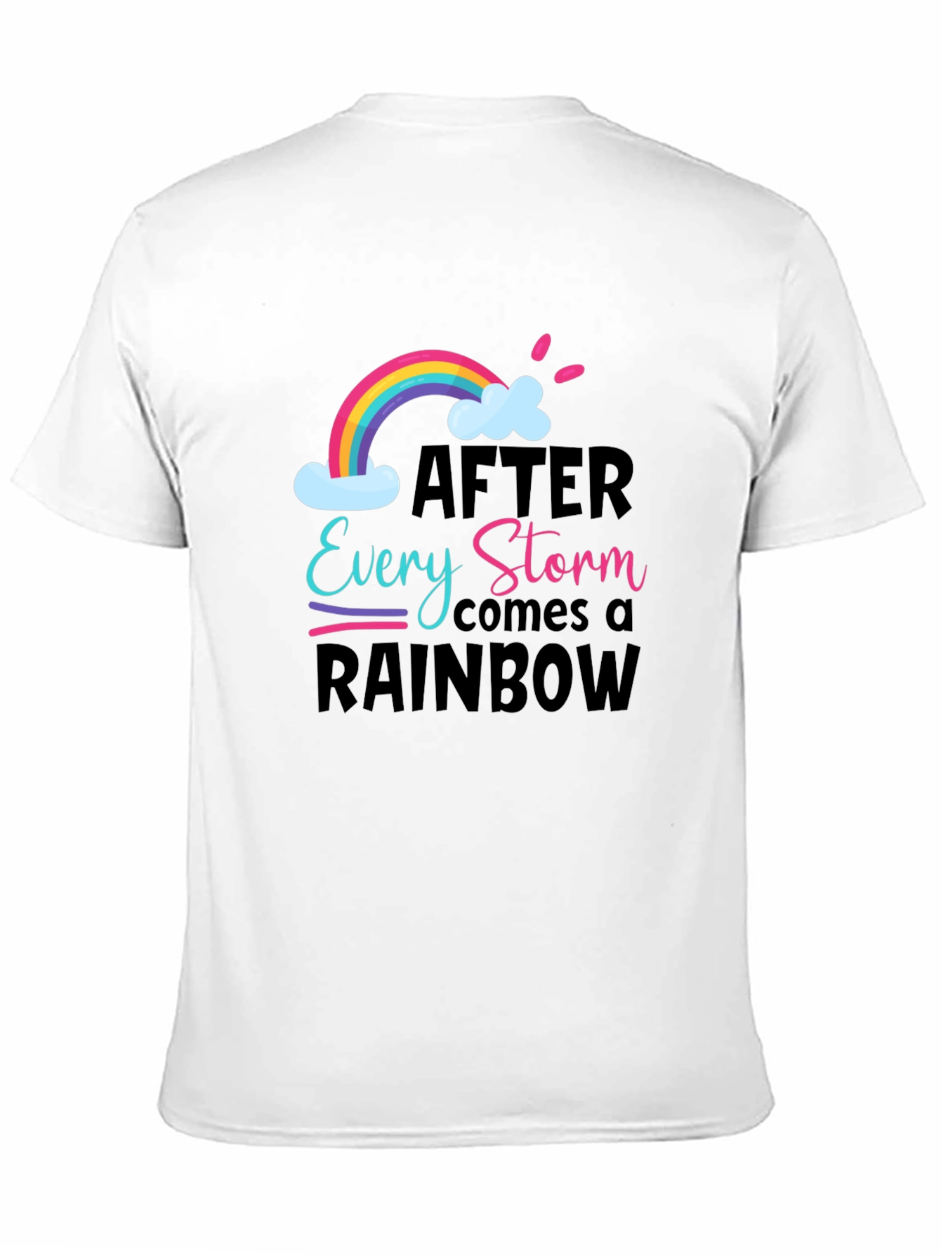 Black Rainbow After the Storm Graphic Tee view 11