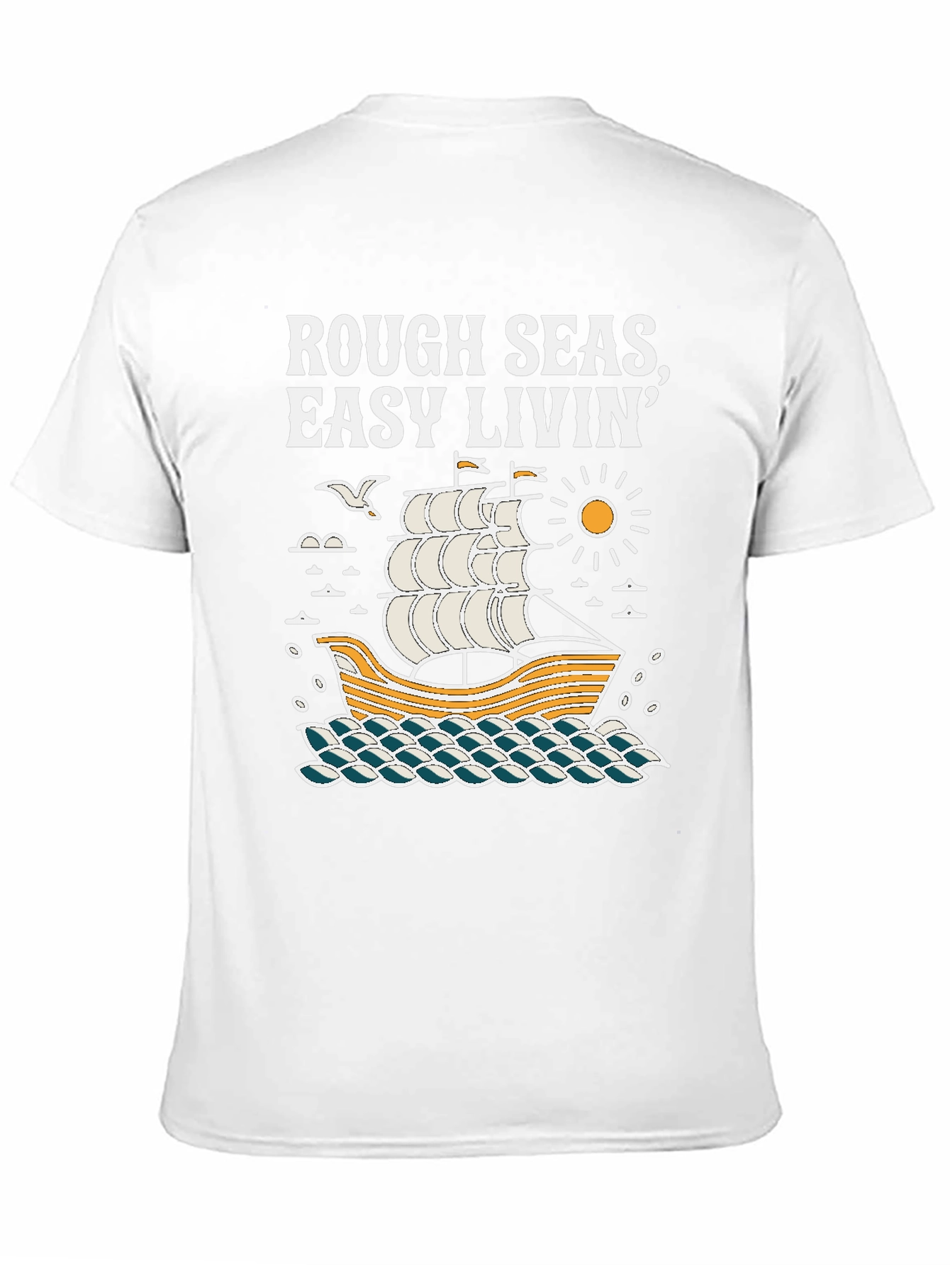 Black Rough Seas, Easy Livin' Black Graphic Tee view 11