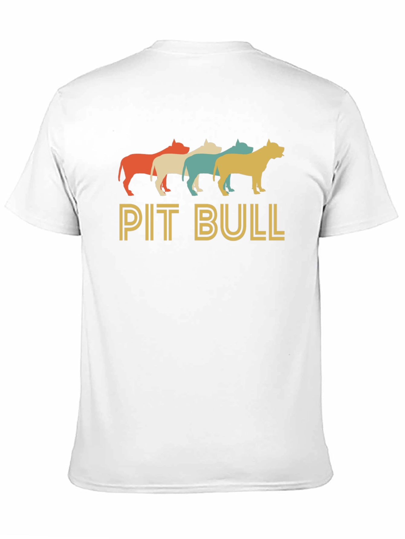 Black Retro Pit Bull Graphic Tee - Black Cotton Blend view 11