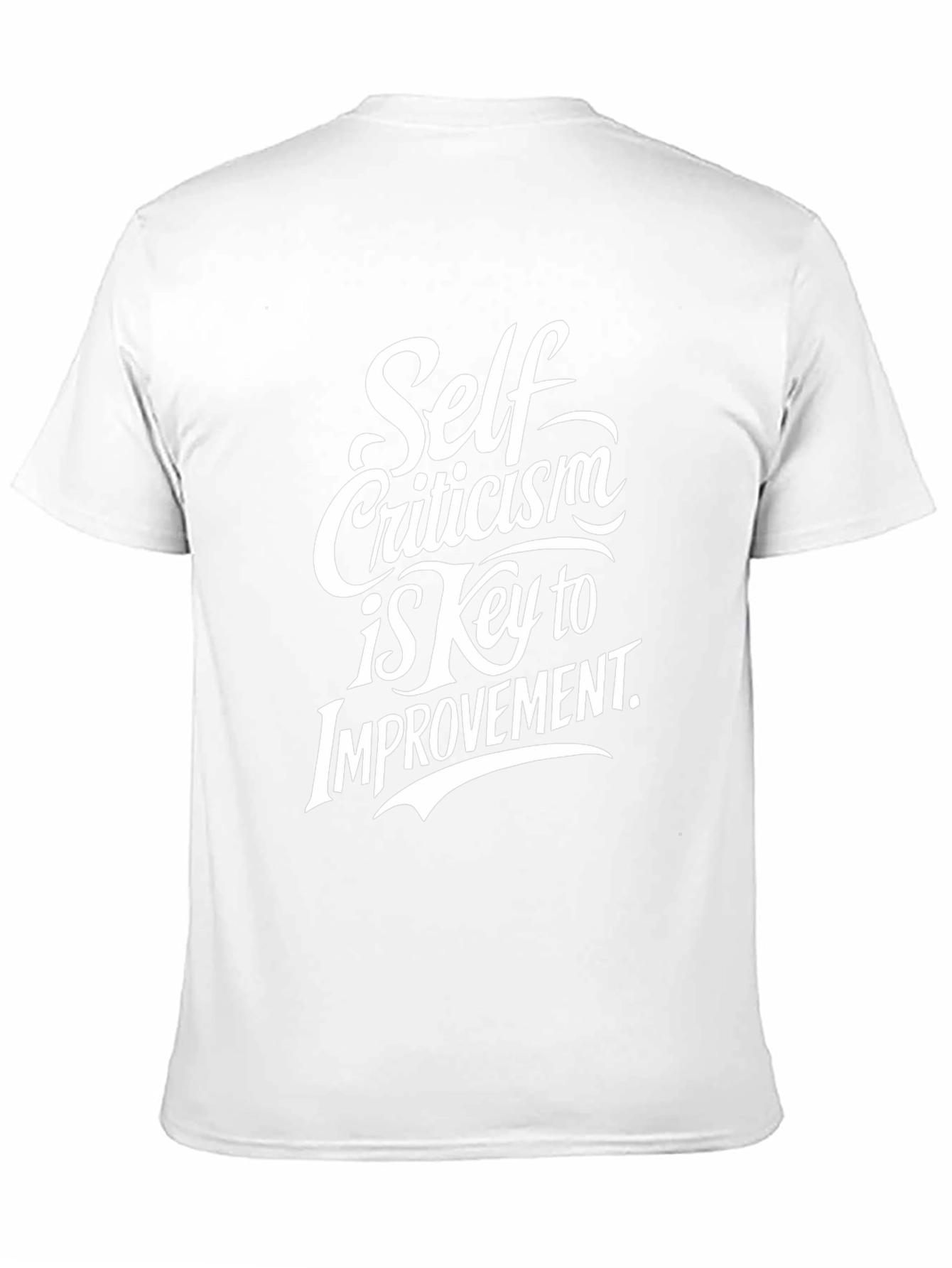 Black Self Criticism Key to Improvement Graphic Tee view 11