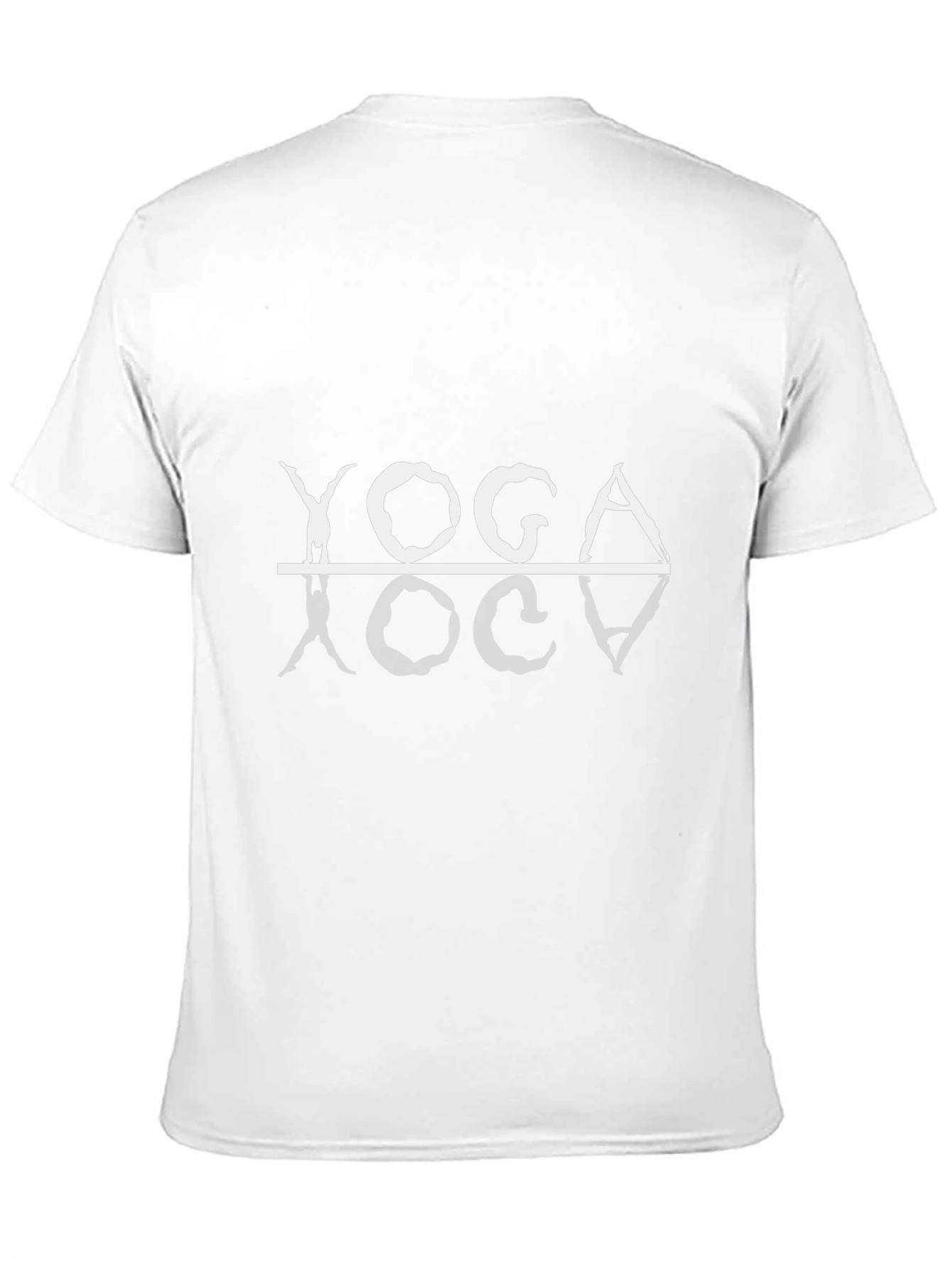 Black Yoga T-Shirt Black Cotton Graphic Tee view 11