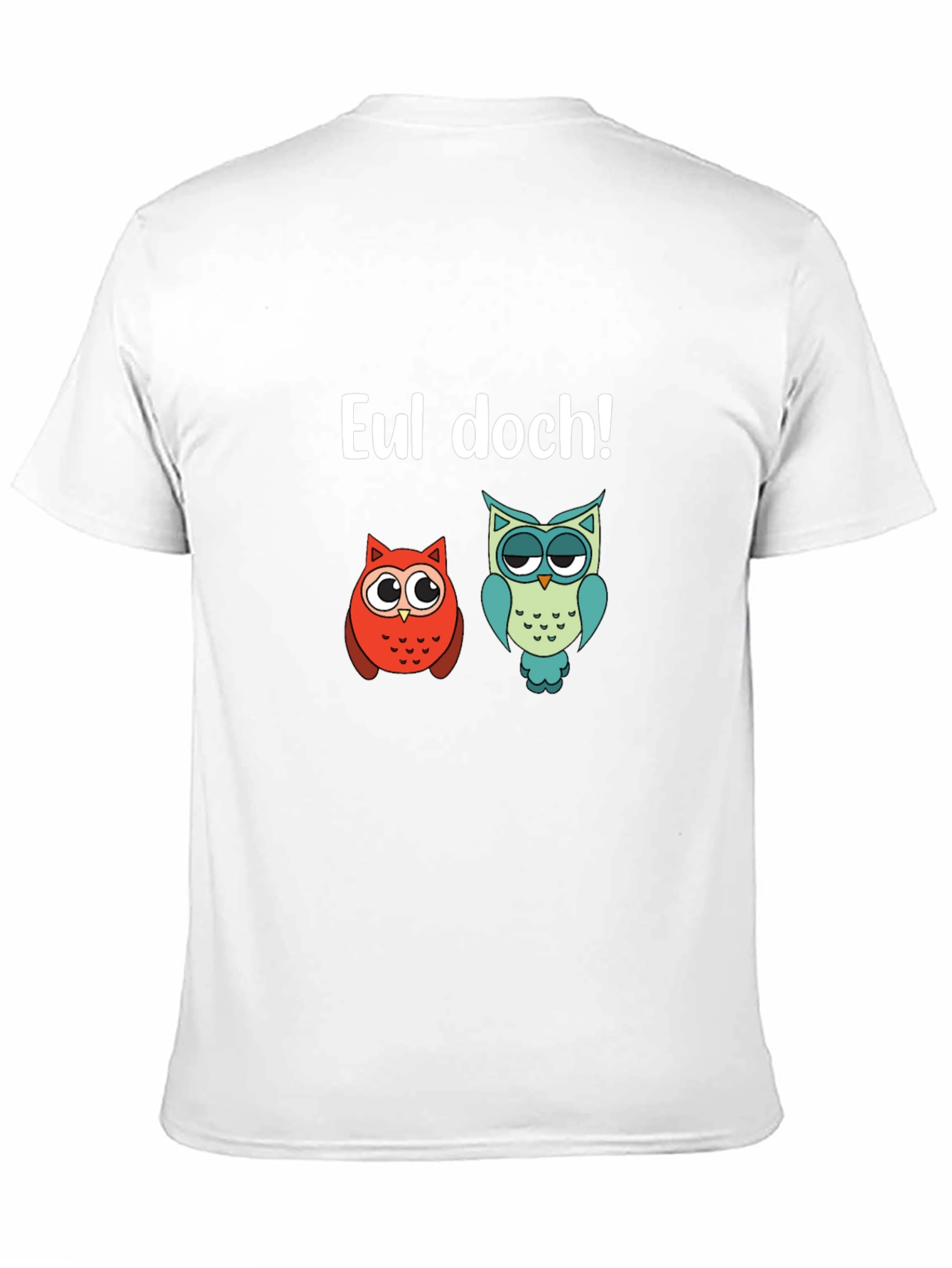 Black Funny Owl T-Shirt - EUL DOCH! view 11
