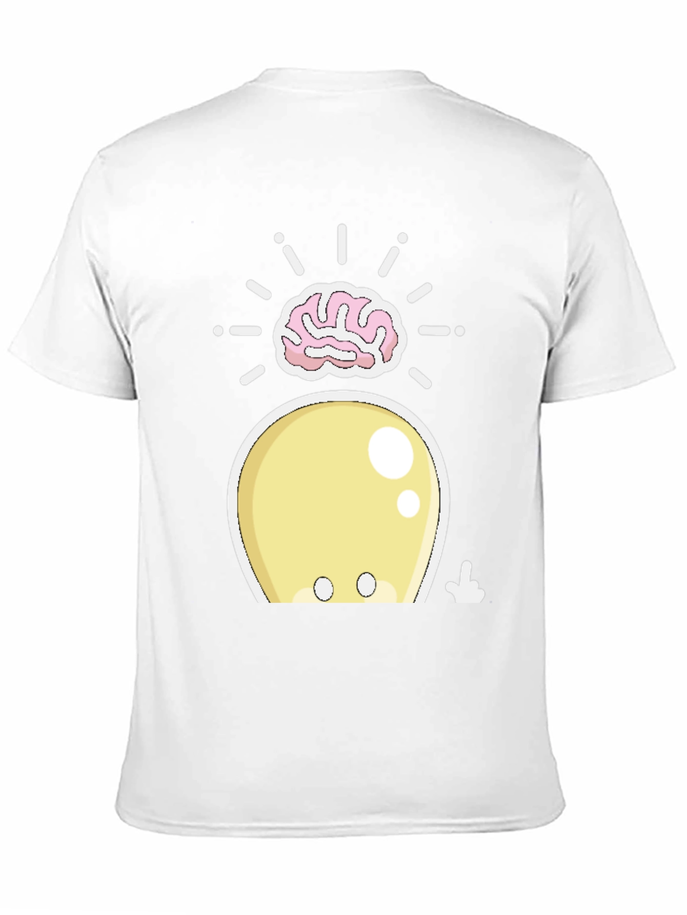 Black Funny Brainy Squid Graphic T-Shirt view 11