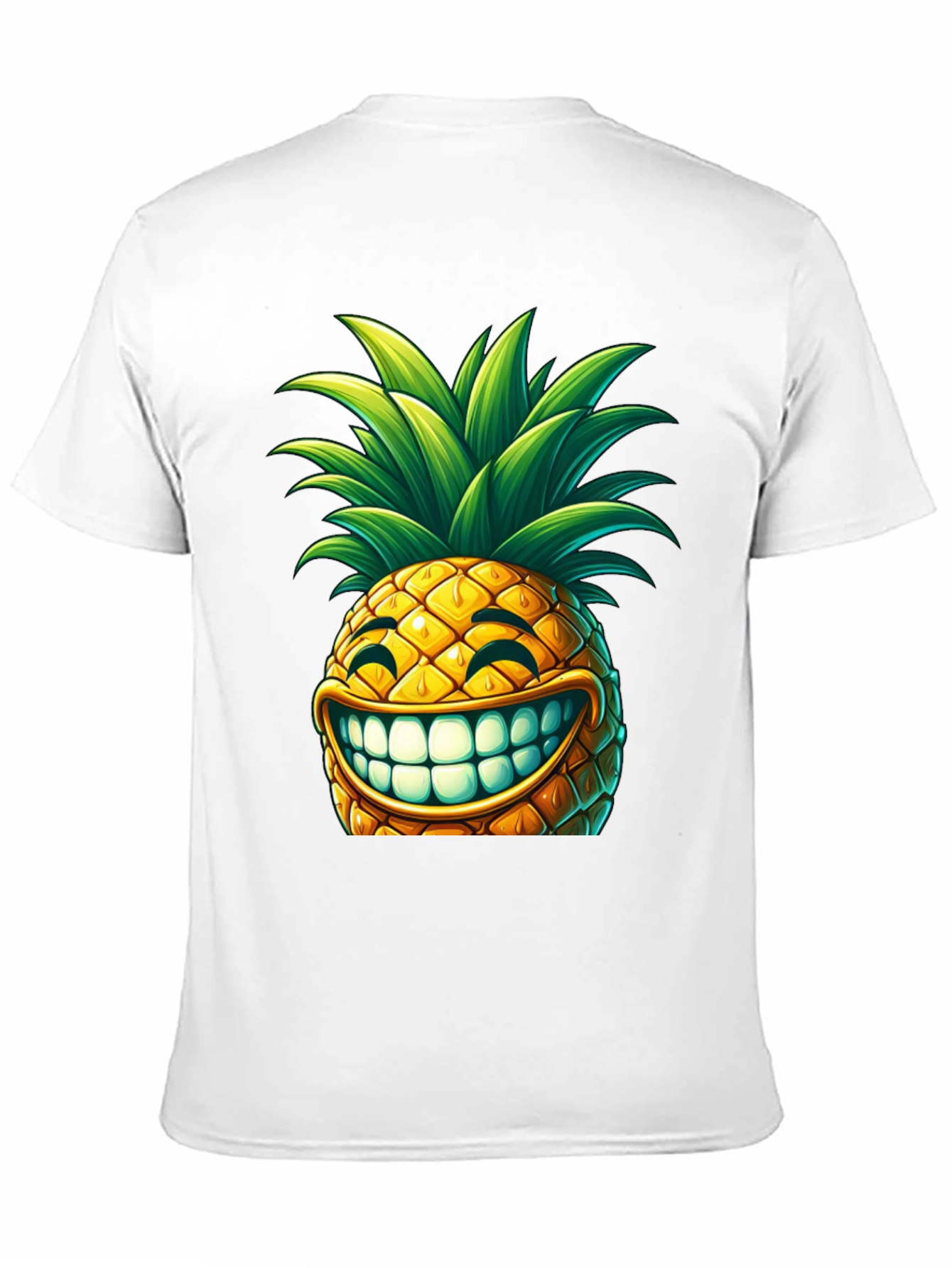 Black Funny Pineapple Graphic T-Shirt -  Unique Design view 11