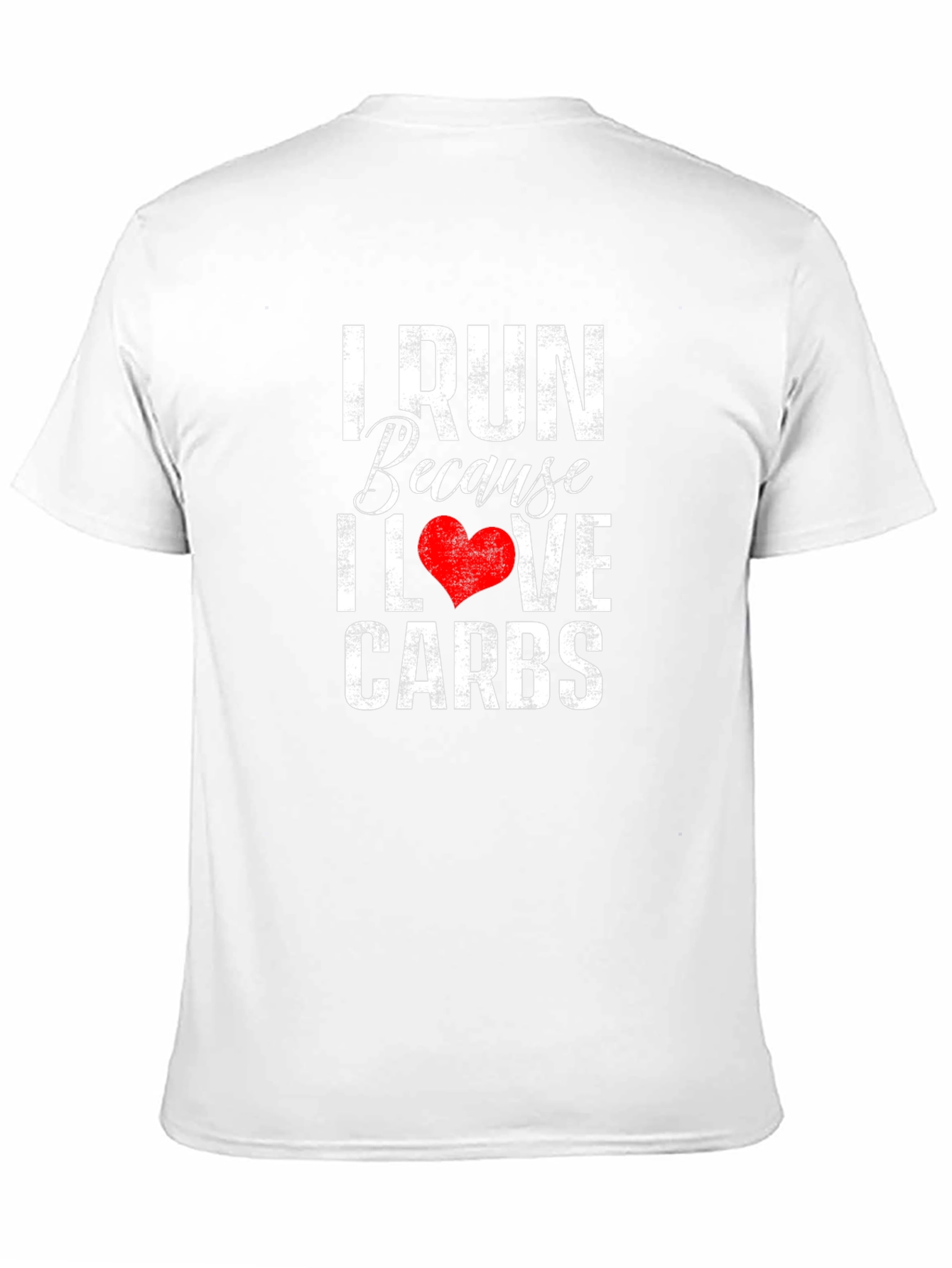Black I Run Because I Love Carbs Graphic T-Shirt view 11