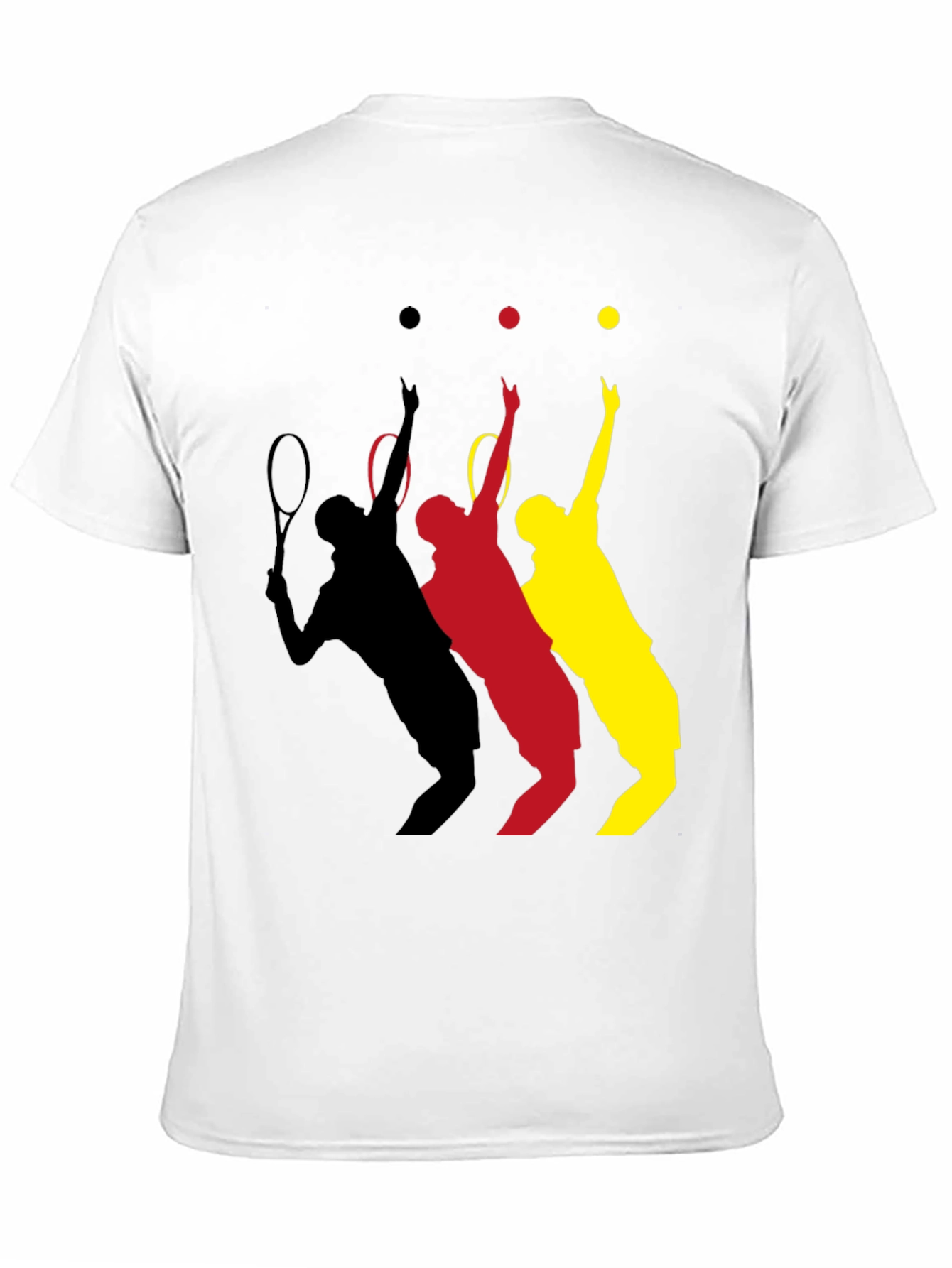 Black Tennis Player T-Shirt - Black view 11