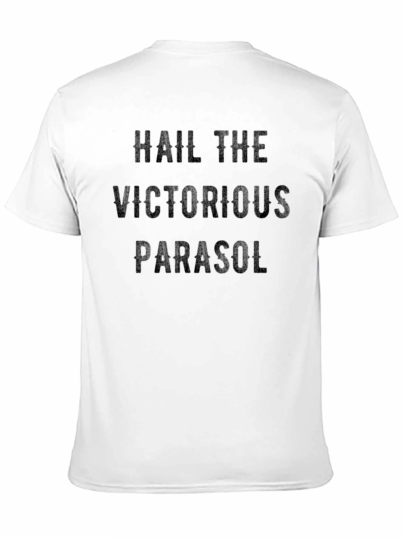 Black Hail The Victorious Parasol Graphic Tee view 11